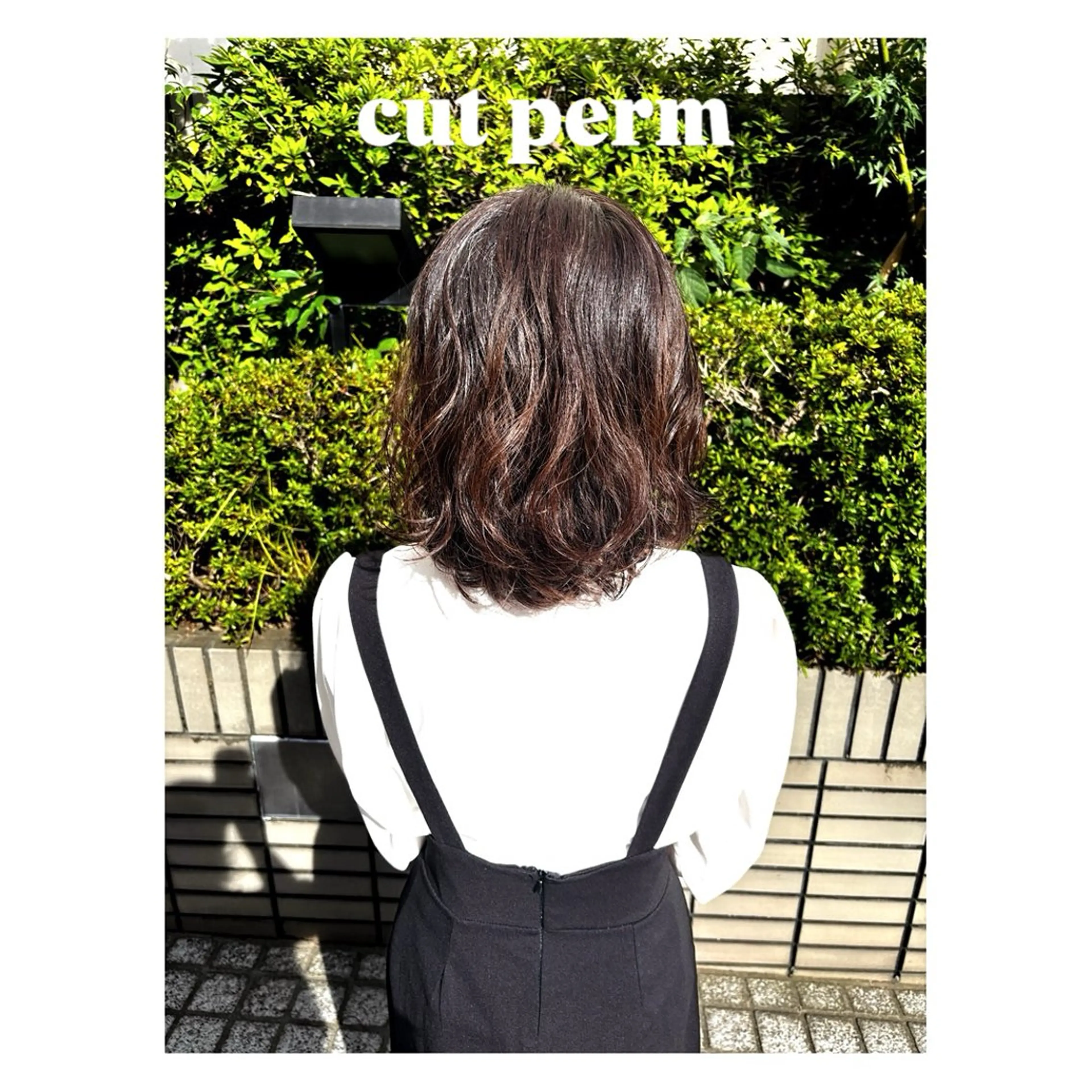 ミディアム パーマ ミディアムパーマ レイヤーカット cmake所属・. kanokoのヘアスタイル