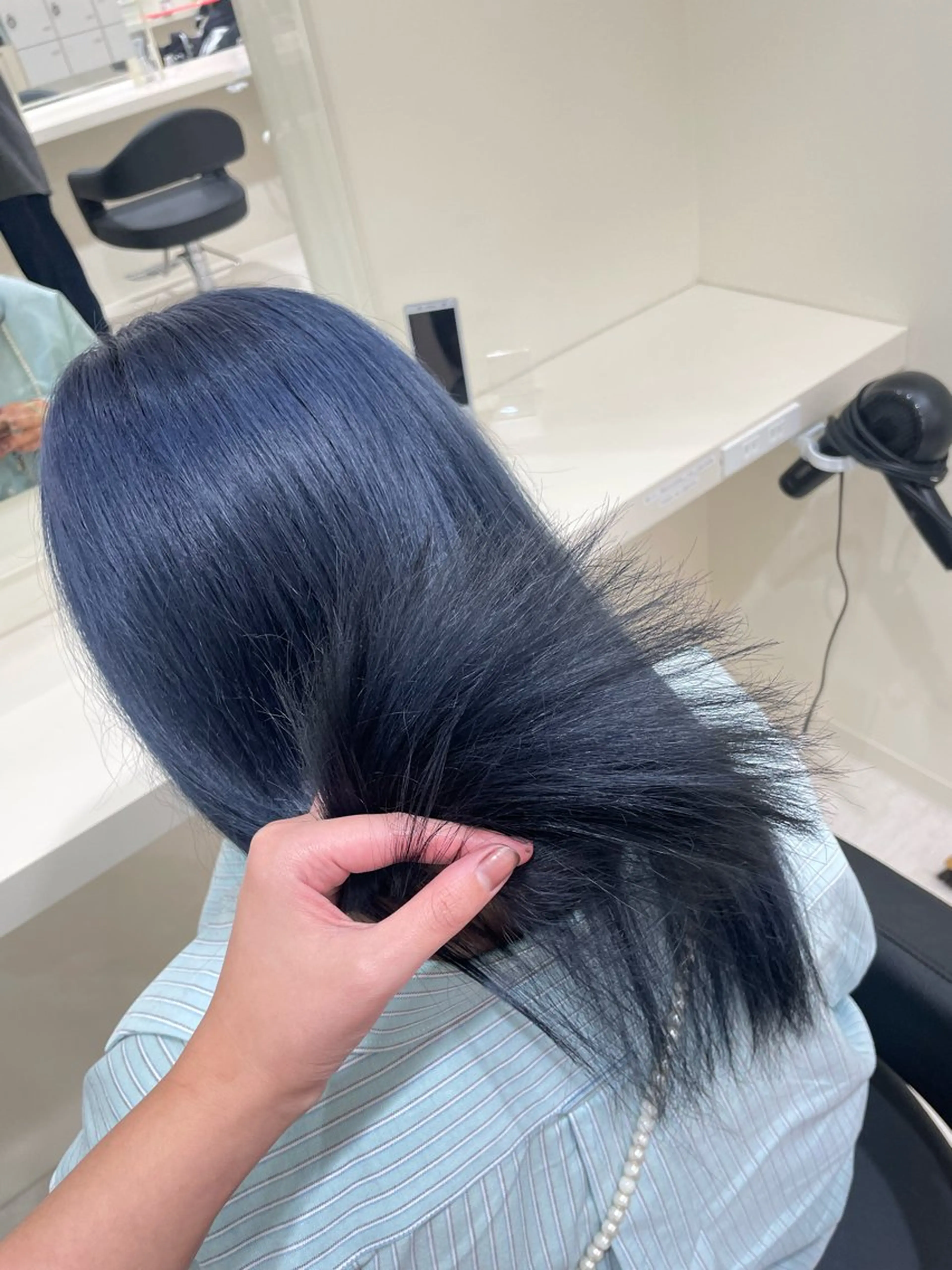 カラー 🤎🎀ブリーチなし ピンクラベンダー🧸のヘアスタイル