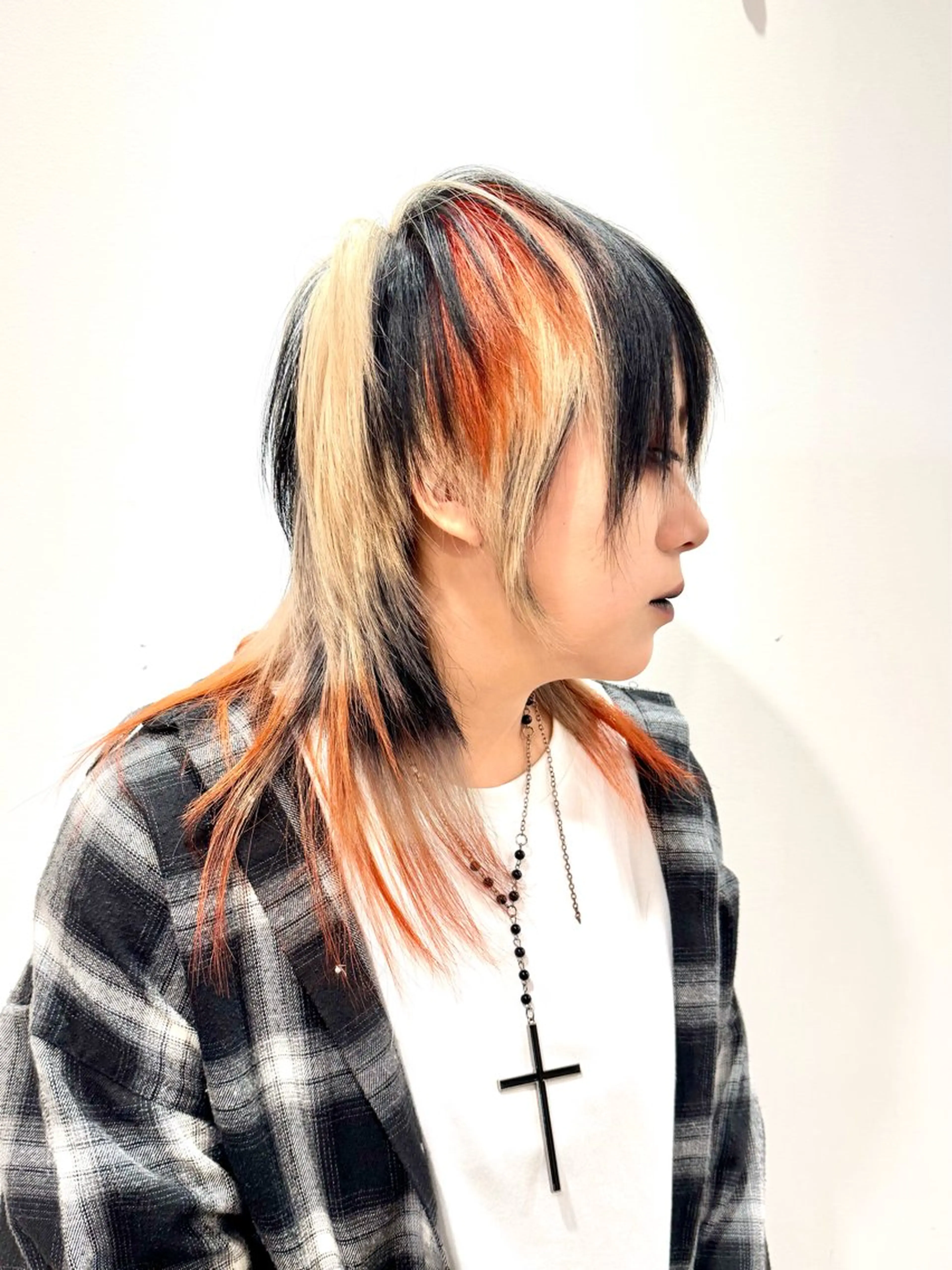 ミディアム カラー デザインカラー ハイトーンカラー レイヤーカット ウルフカット カット ヘアカラー トリートメント ハイトーン/レイヤー /ウルフ⭐️永田⭐️のヘアスタイル