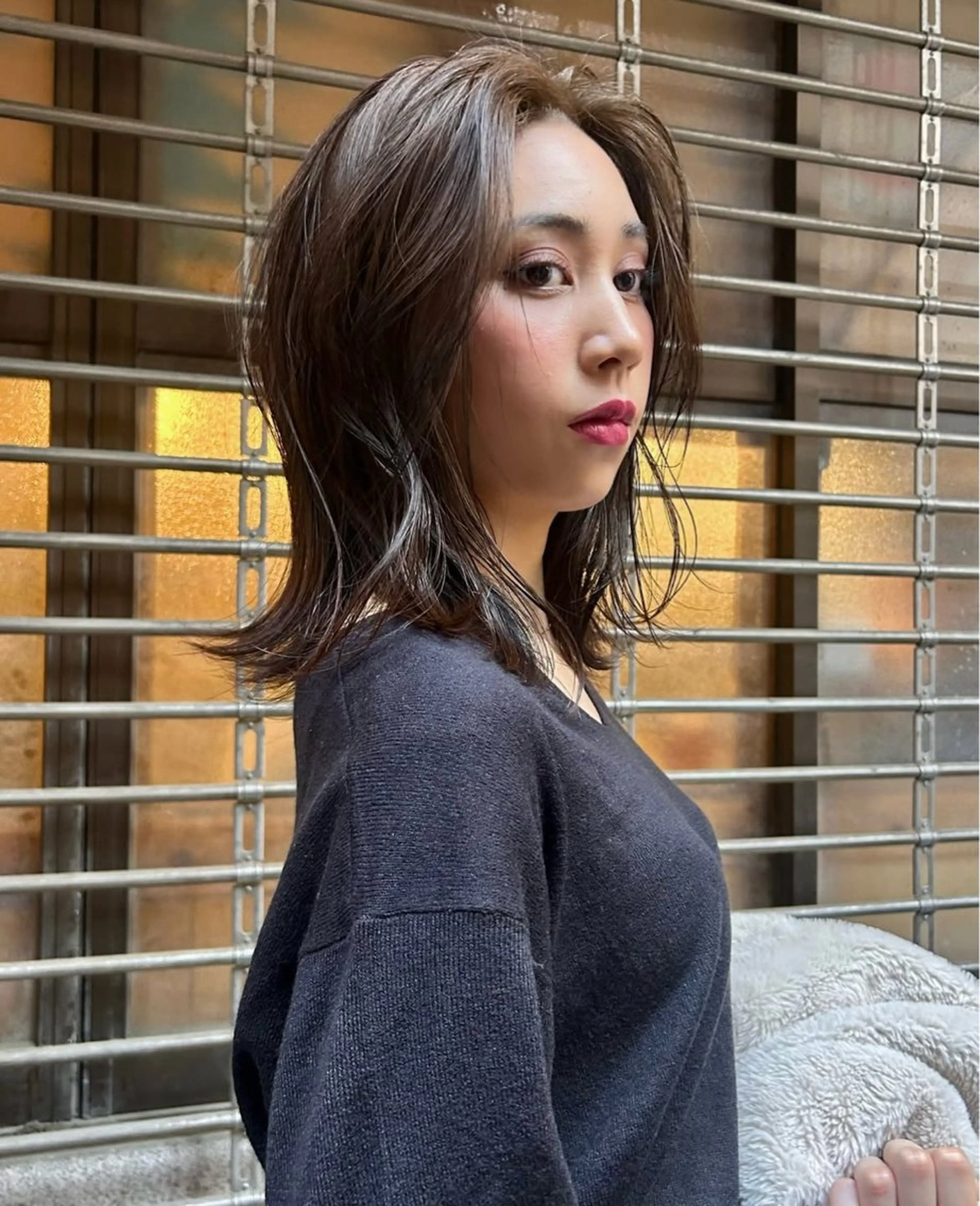 ミディアム BROUN®所属・江坂レイヤー/ボブ nacaのヘアスタイル