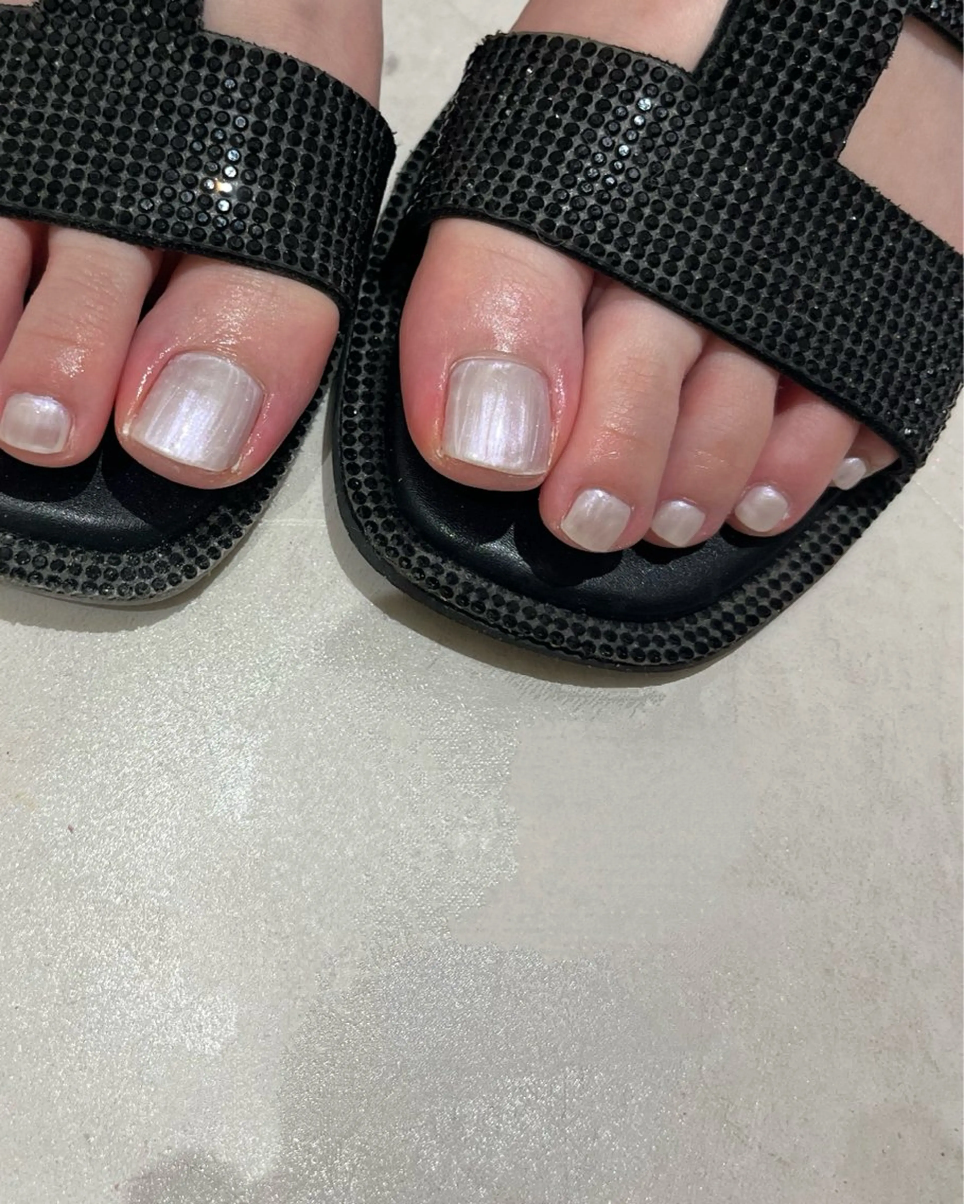 【オフあり】フットネイル ワンカラーorマグネットの写真