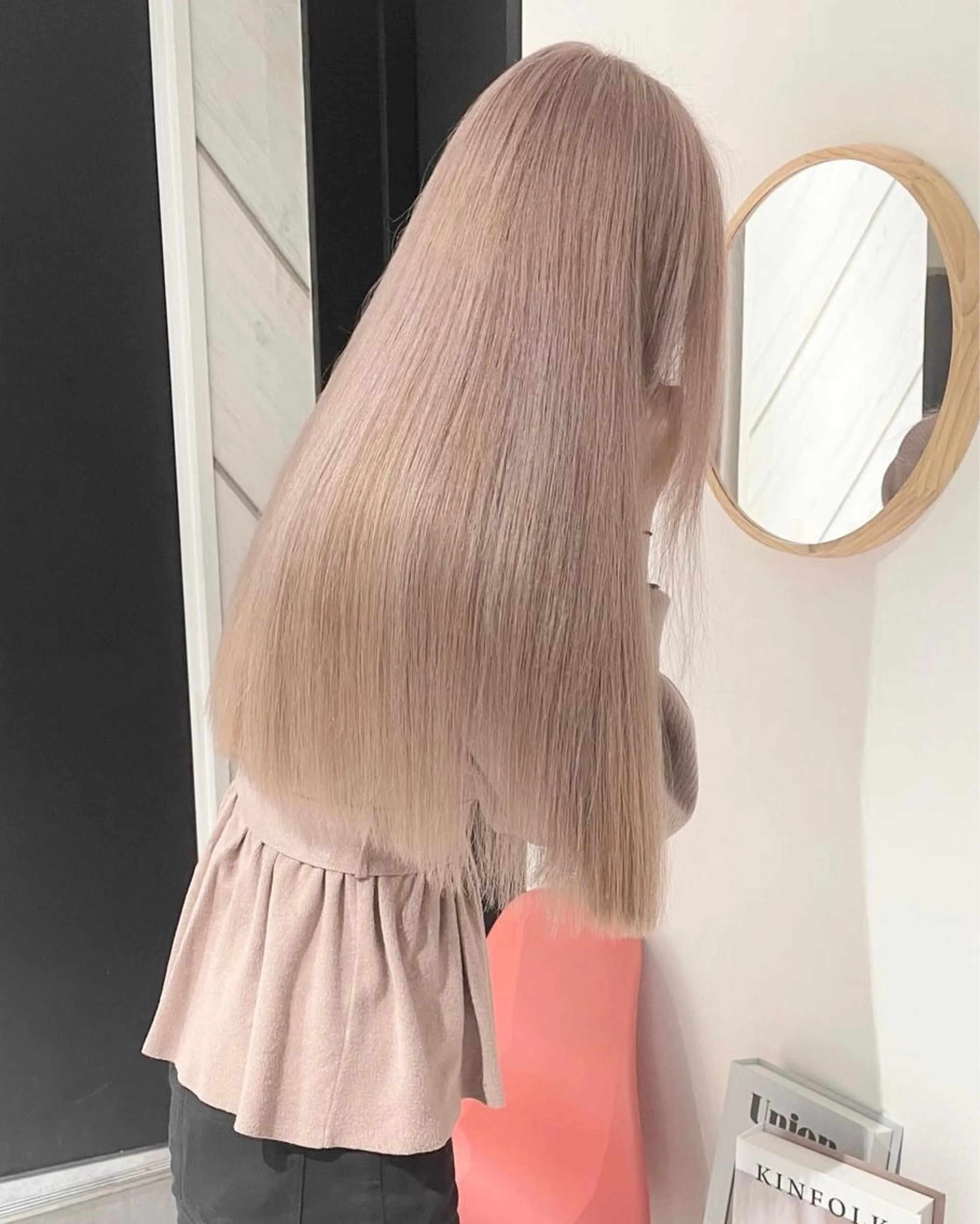 ロング カラー カット ヘアカラー ハイトーン・デザイン 🏆HINOKIのヘアスタイル