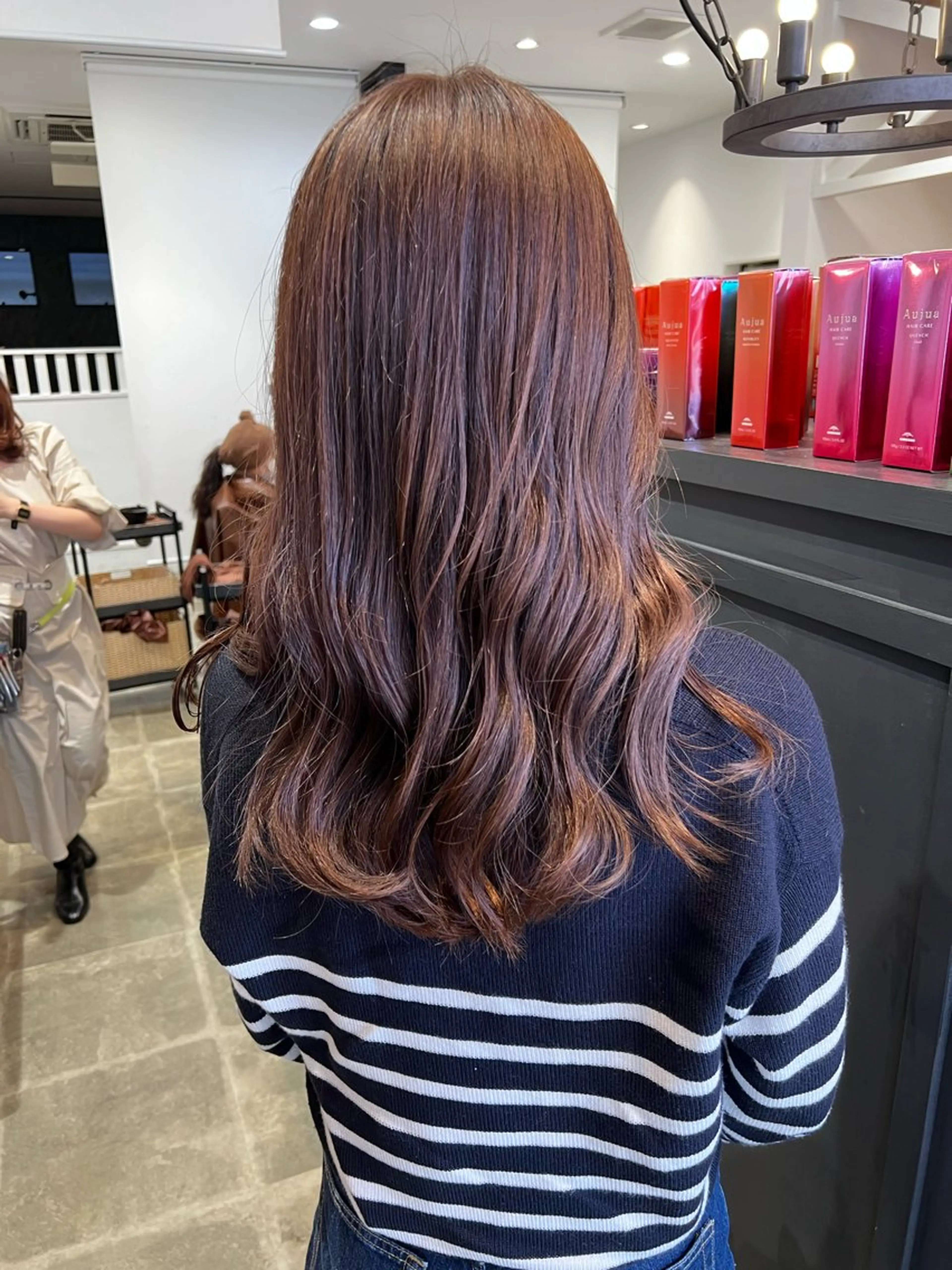 ロング カット ヘアカラー 細沼 葵のヘアスタイル