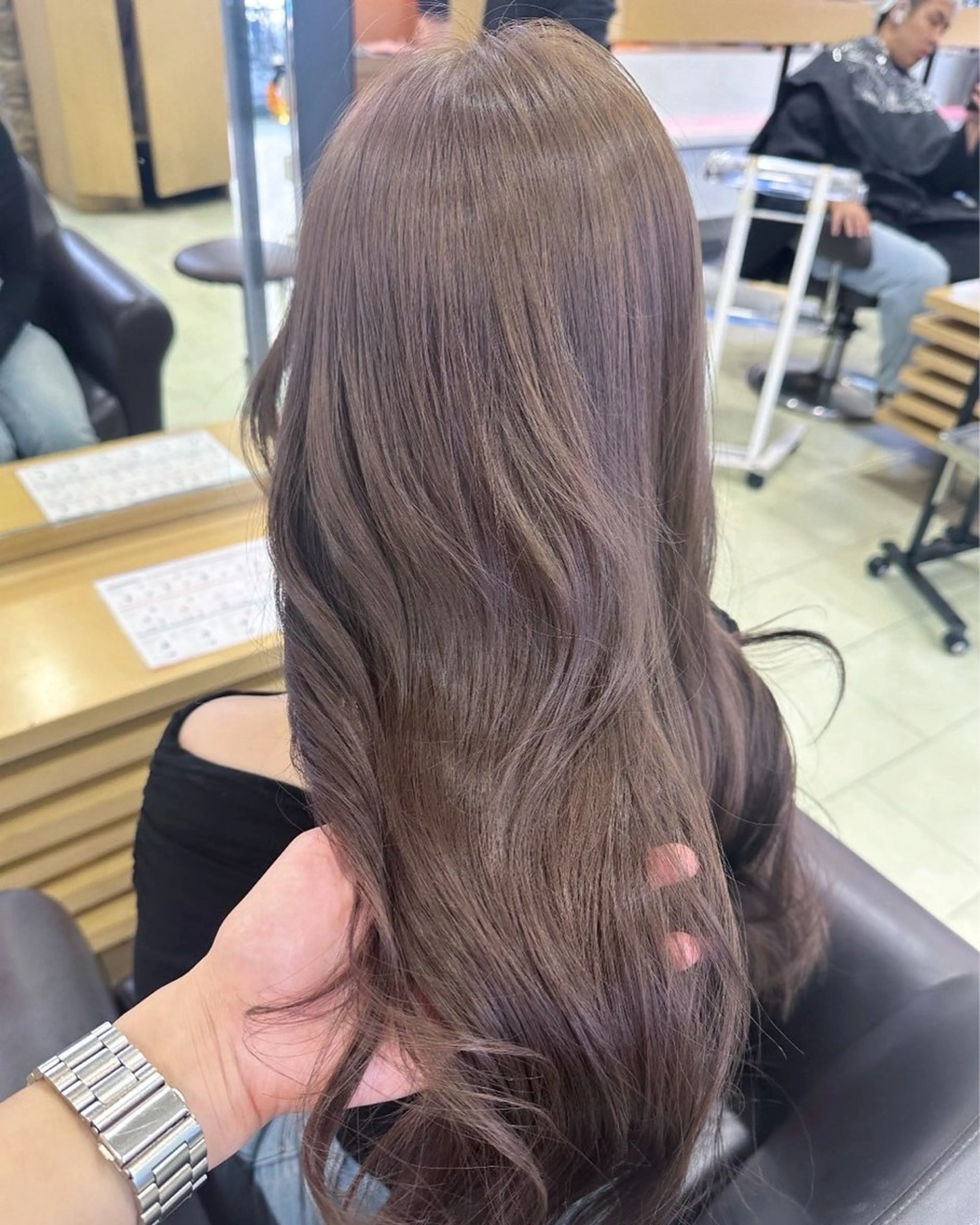 ロング カラー ヘアカラー 再現性の高いパーマ 🌀ふうき🌀のヘアスタイル