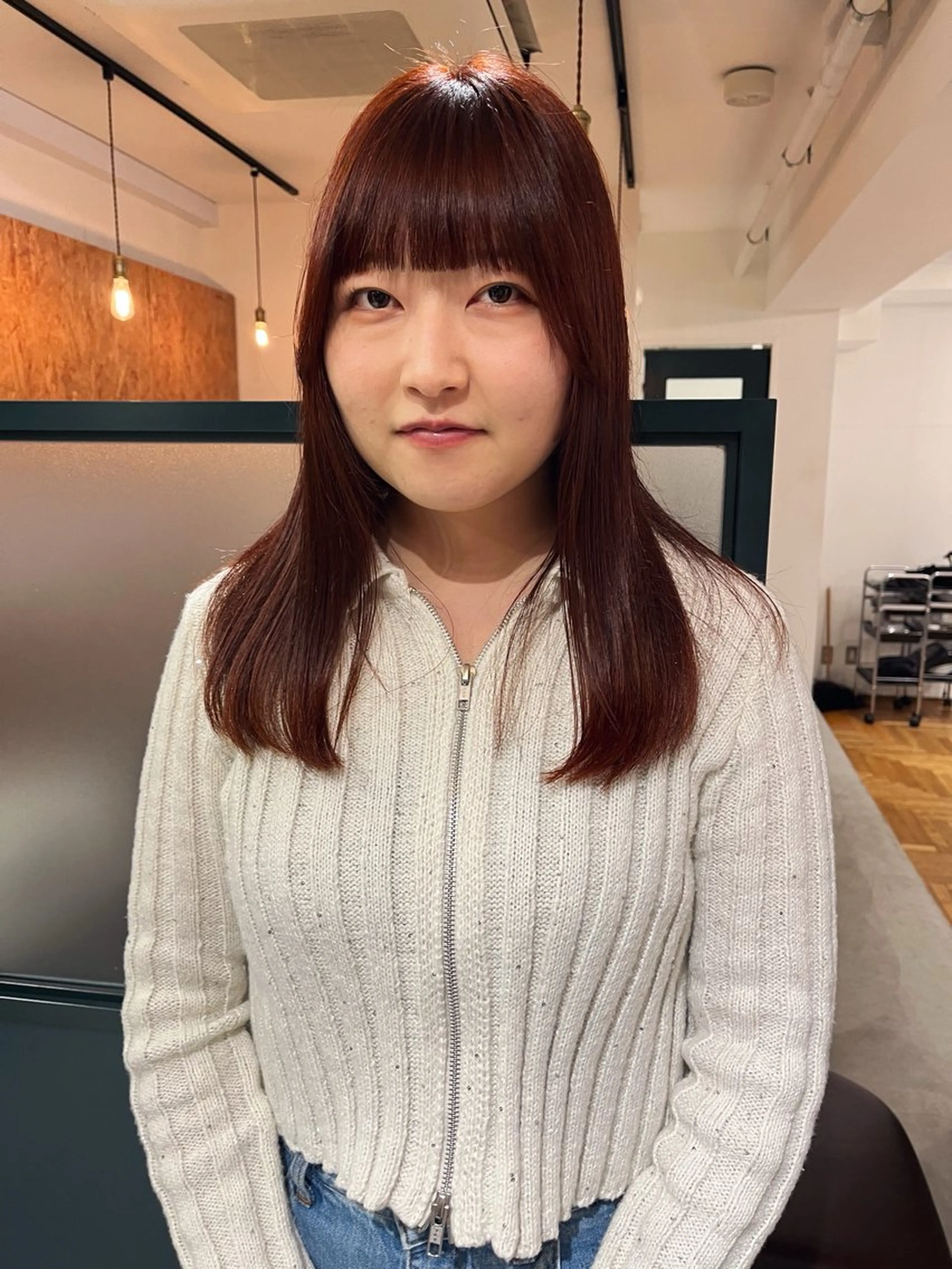 セミロング カラー 暖色/パーマ 🌼クニトウメイのヘアスタイル