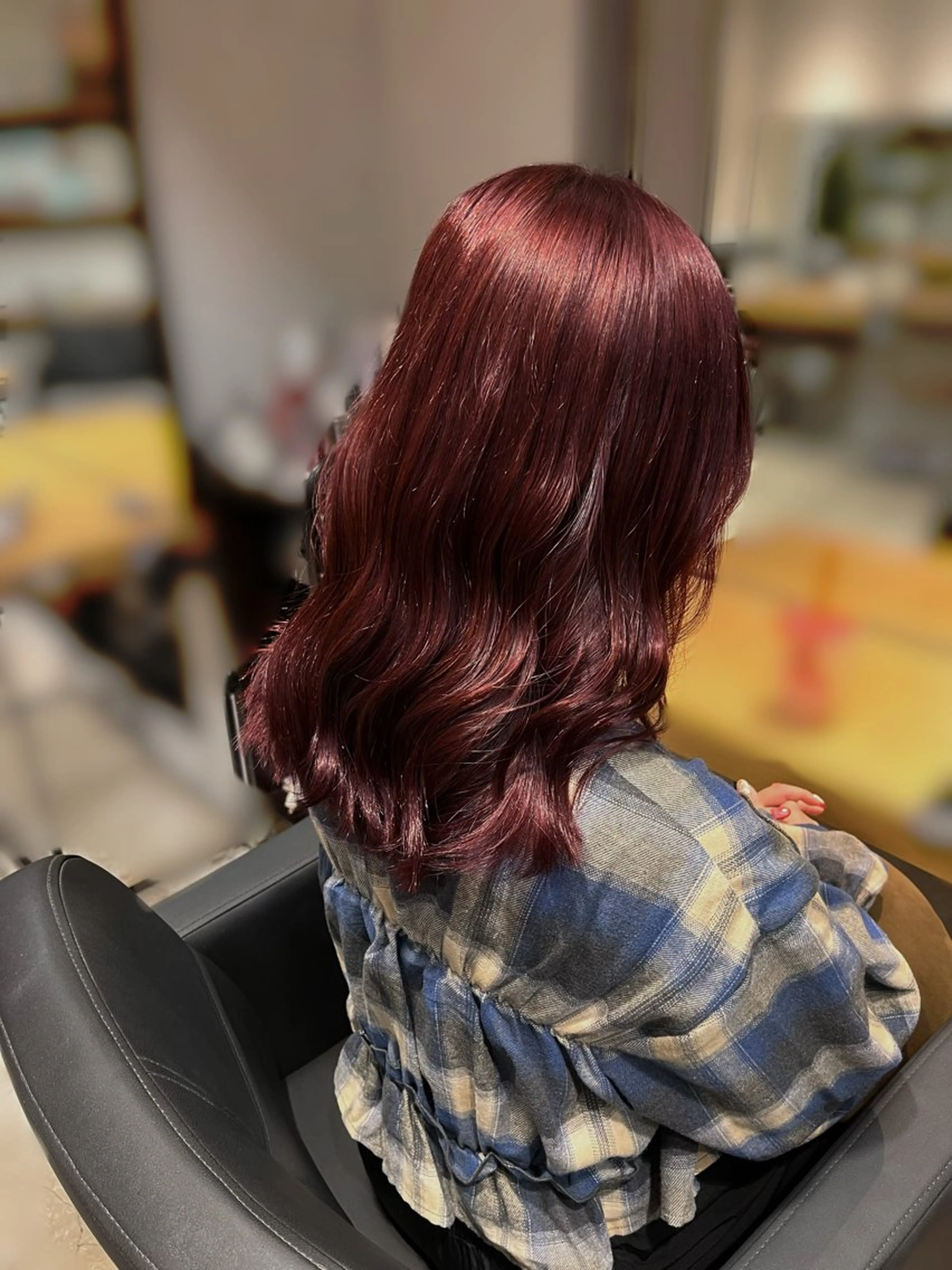 ミディアム クリスマス カット ヘアカラー 🌟モデル募集中🌟 藤沢🦋HARU🦋のヘアスタイル