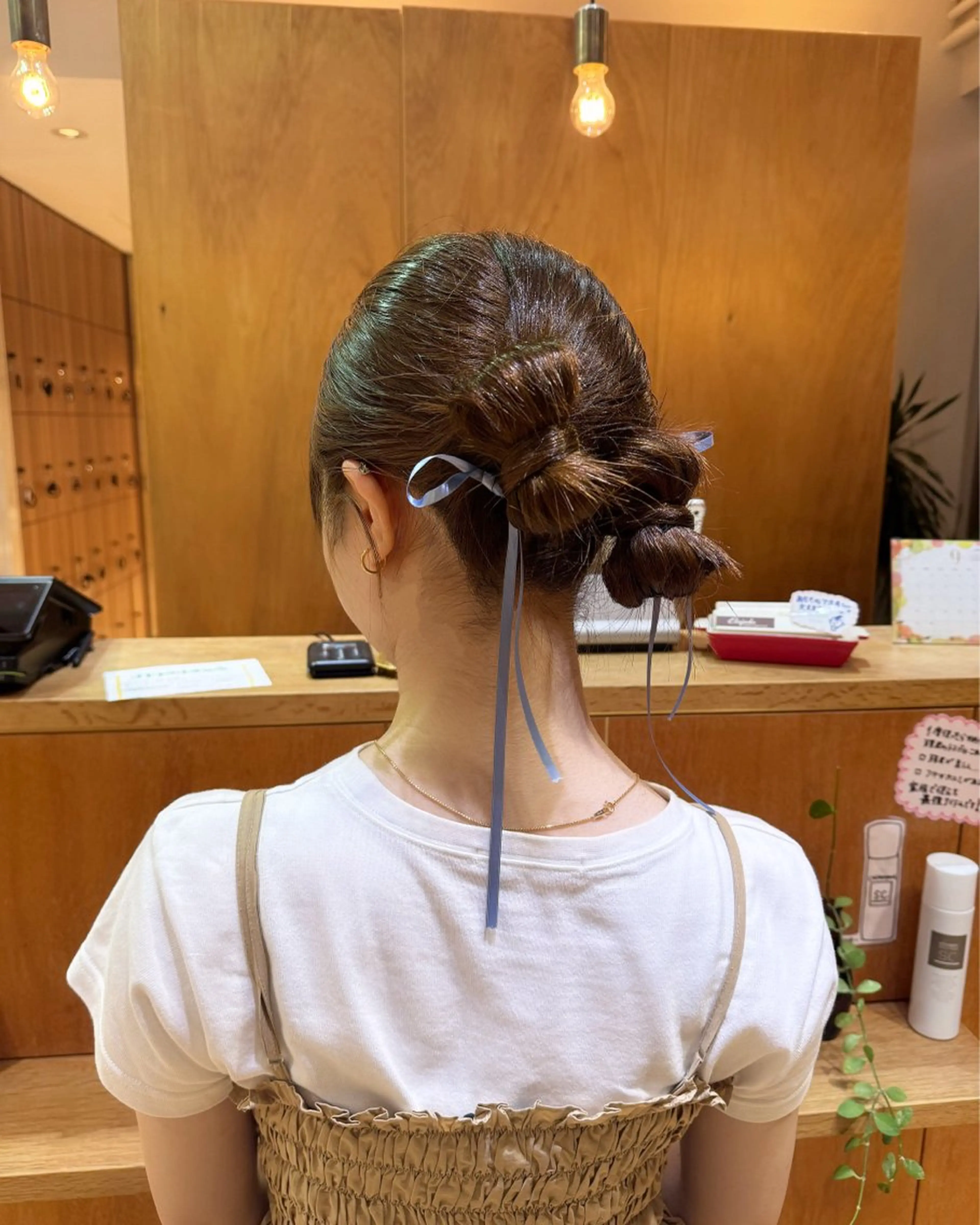 ミディアム ヘアアレンジ 【ヘアセット/美眉】 吉川玲のヘアスタイル