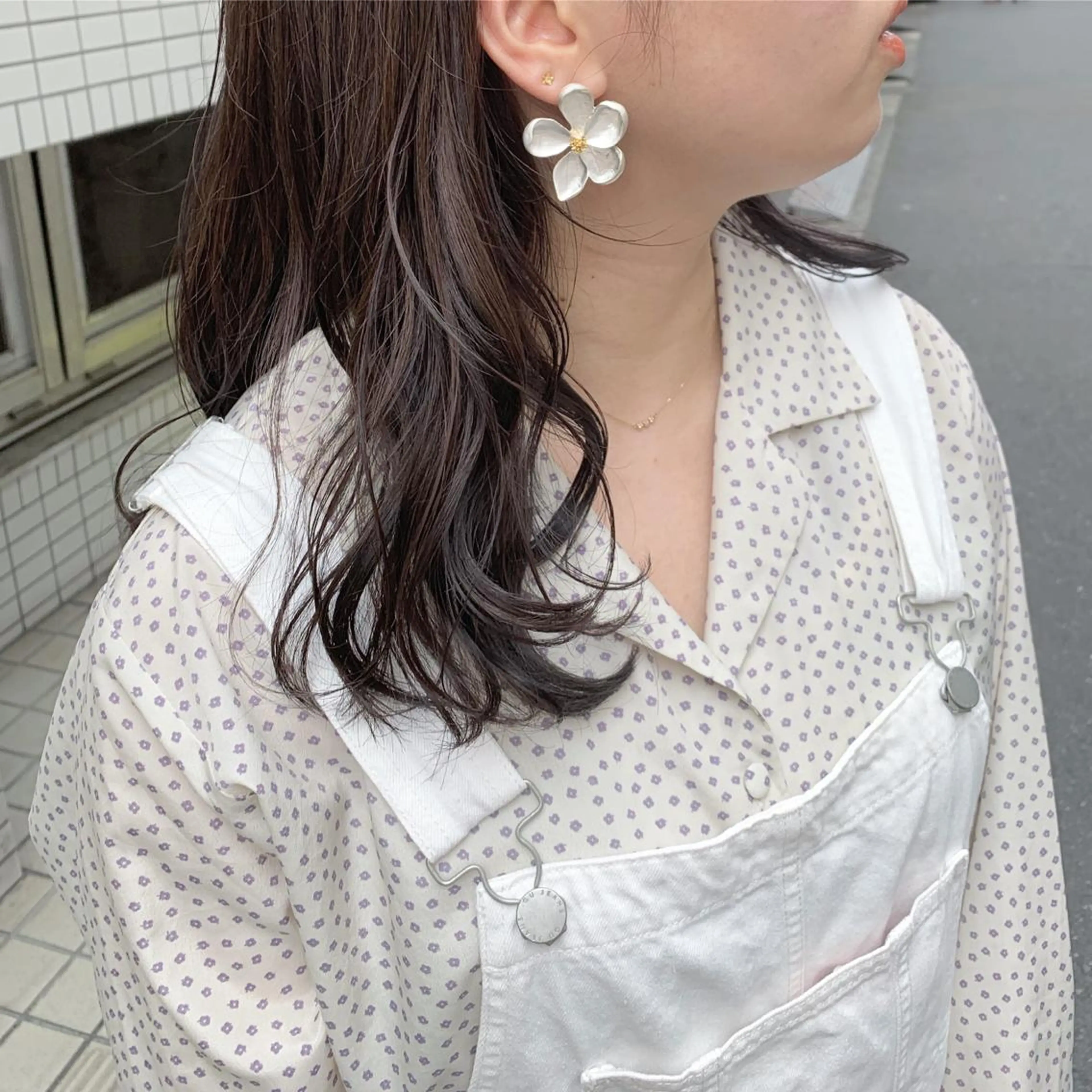 セミロング カラー ヘアアレンジ 🫧透明感カラー/ ボブ/小笠原🪽のヘアスタイル