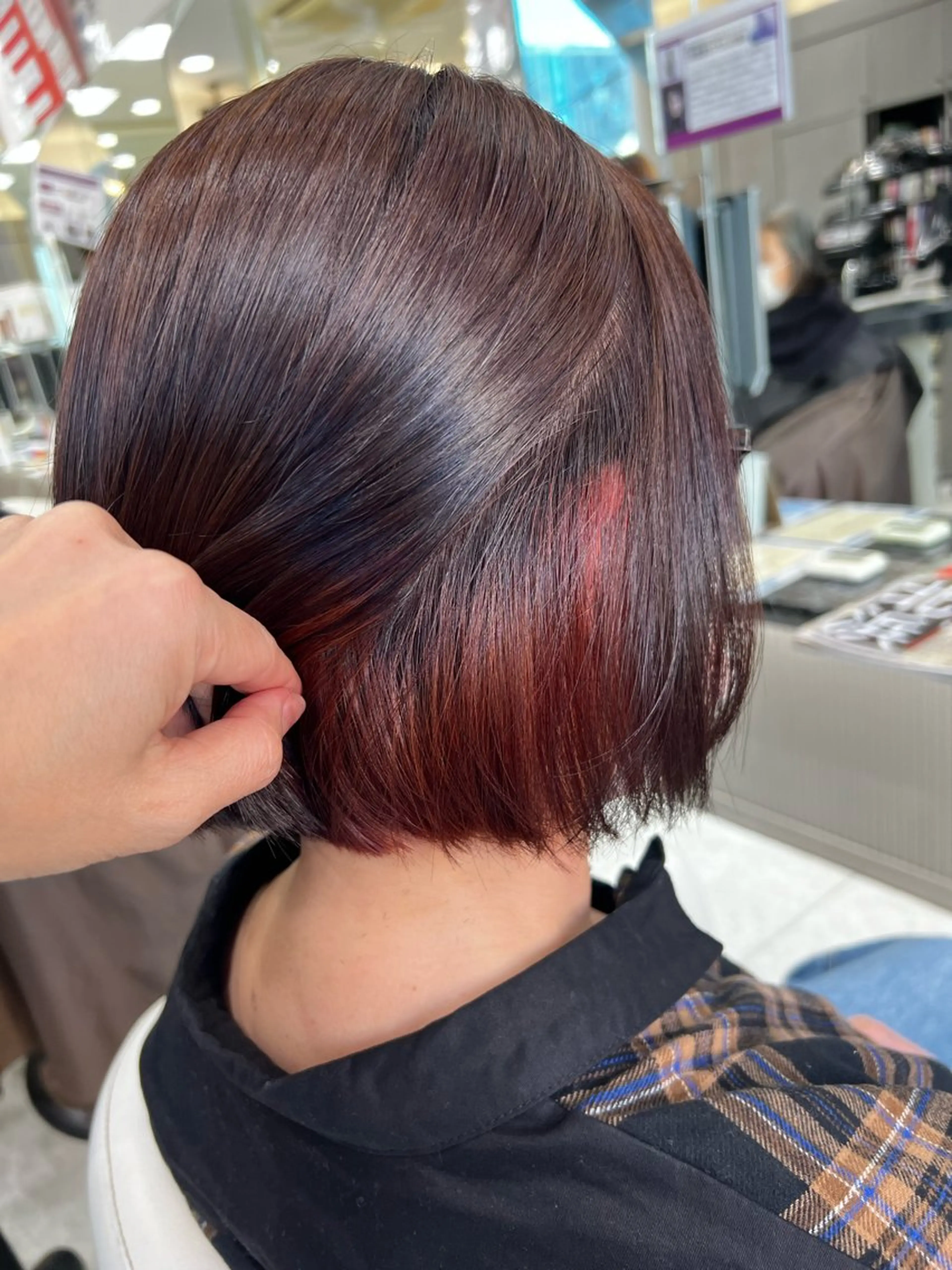 ミディアム カラー ブリーチ インナーカラー ピンクカラー 着付けアレンジ、スパ 定評あり◎タナカエミの眉毛・アイブロウイメージ