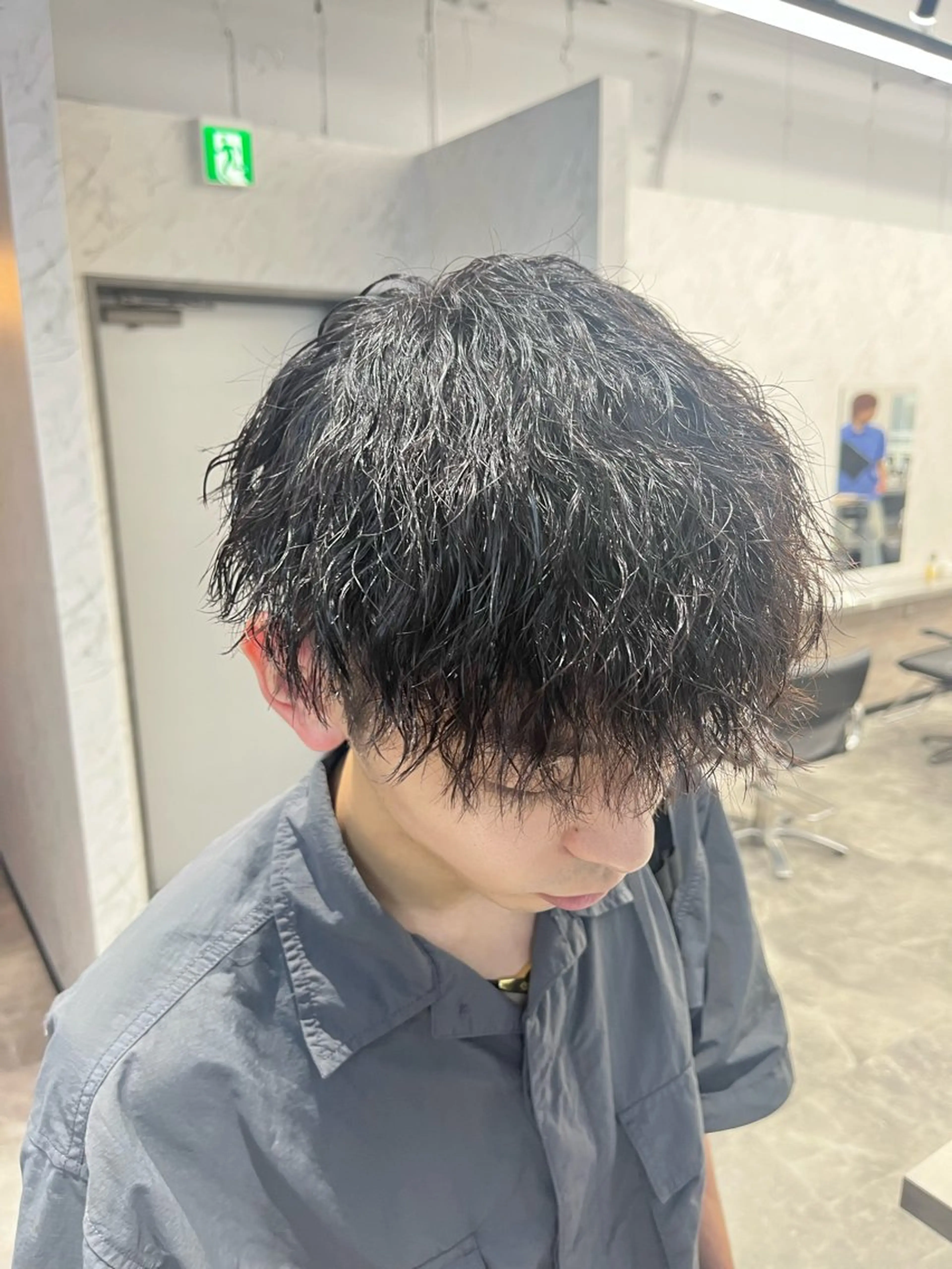 パーマ ツイストスパイラルパーマ スパイラルパーマ HOMME    BLANCHE所属・Seira 札幌メンズサロンのヘアスタイル