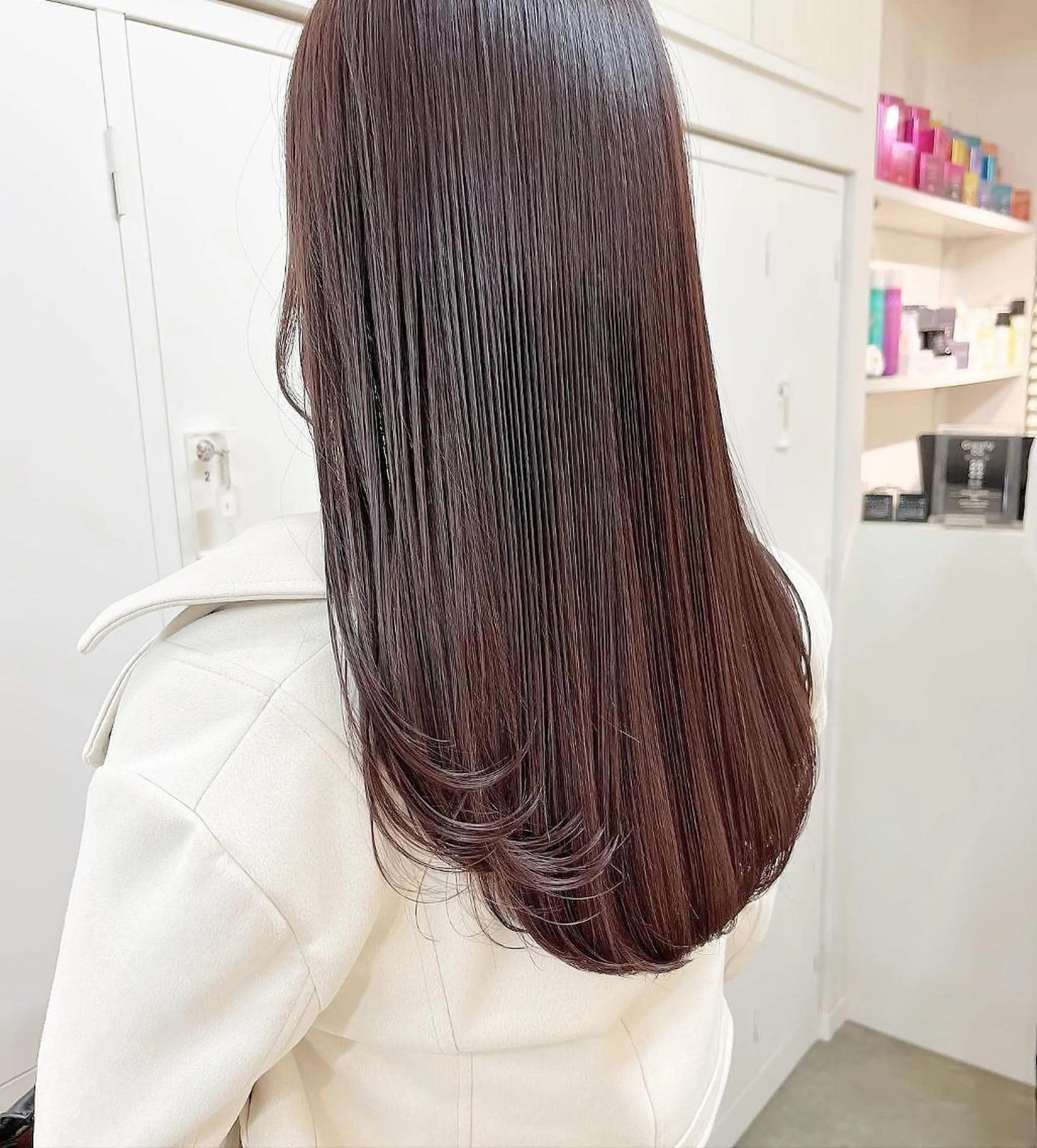 ミディアム カラー ヘアアレンジ ベージュカラー 透明感カラー グラデーションカラー グレージュ ハイライトカラー 韓国/髪質改善💘 櫻井かれんのヘアスタイル