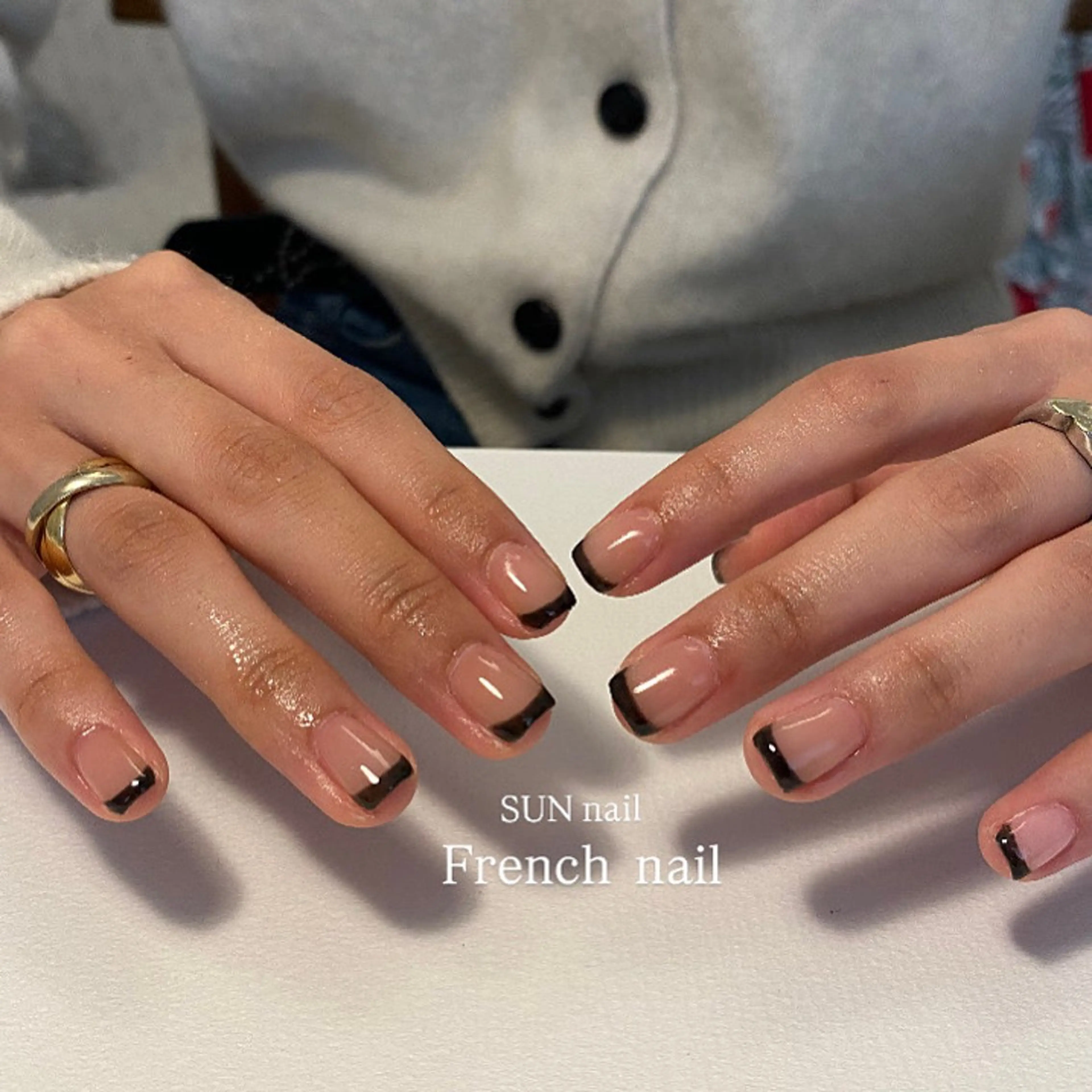 【オフ無し】ハンド💅フレンチ🫧の写真