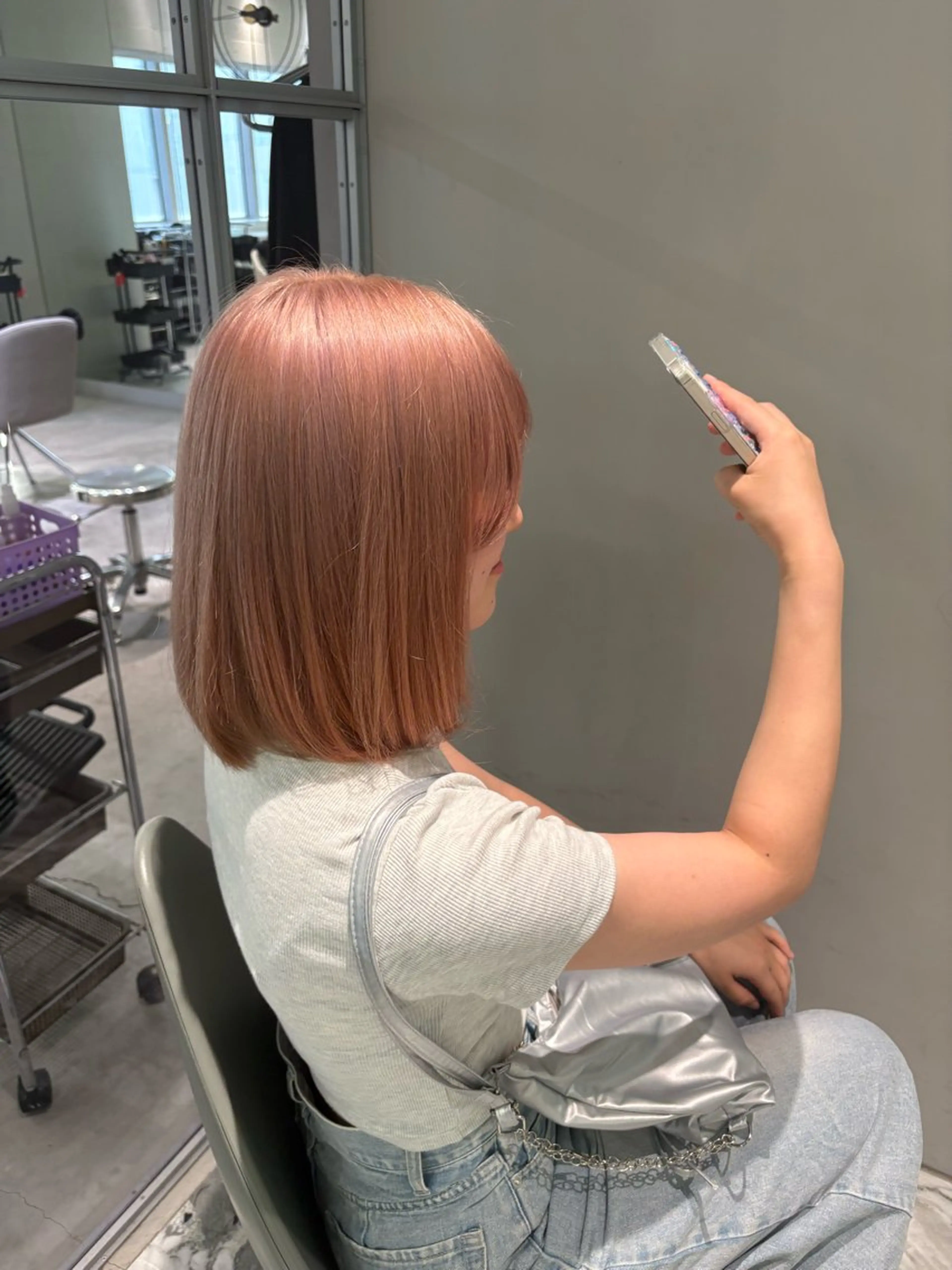 カラー ヘアカラー Harune/うる艶 ハイトーンのヘアスタイル