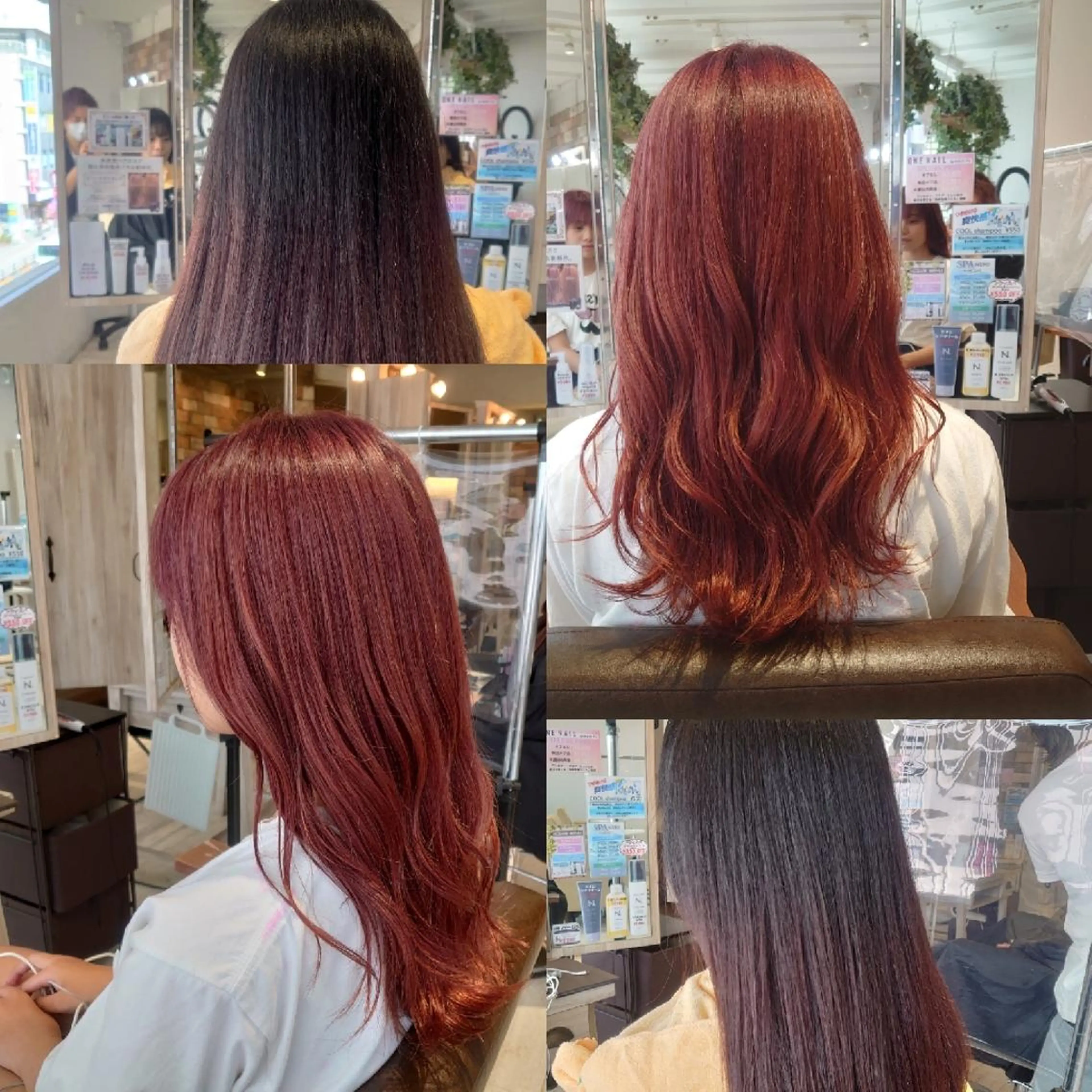 セミロング カラー ブリーチ ピンクカラー E Komo hair所属・Wow❕E Komo hair 永井一輝のヘアスタイル