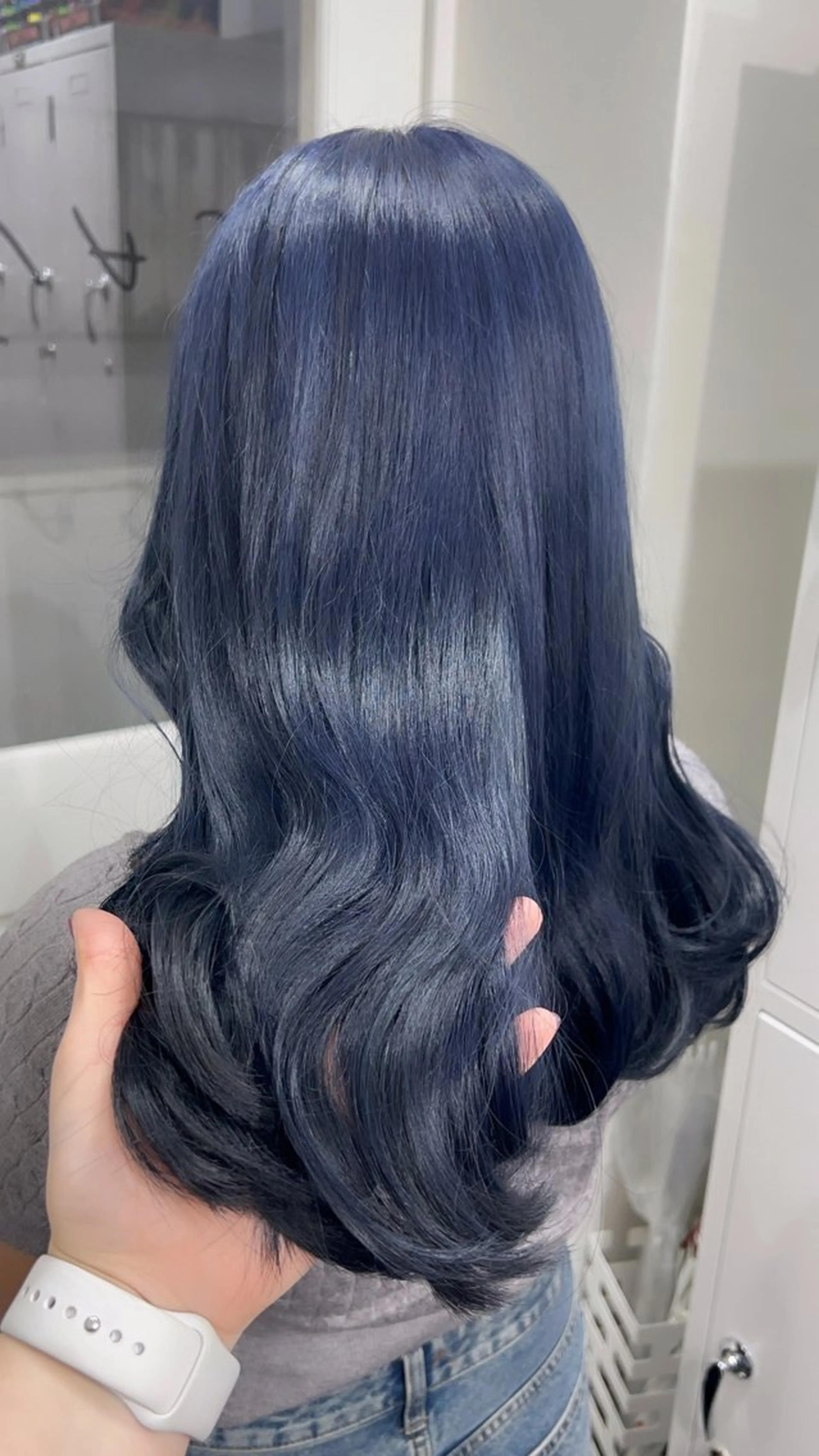 ミディアム カラー ヘアアレンジ ヘアカラー GAME by AlanSmithee 原宿所属・🎀韓国ハイトーン saya🎀💜のヘアスタイル