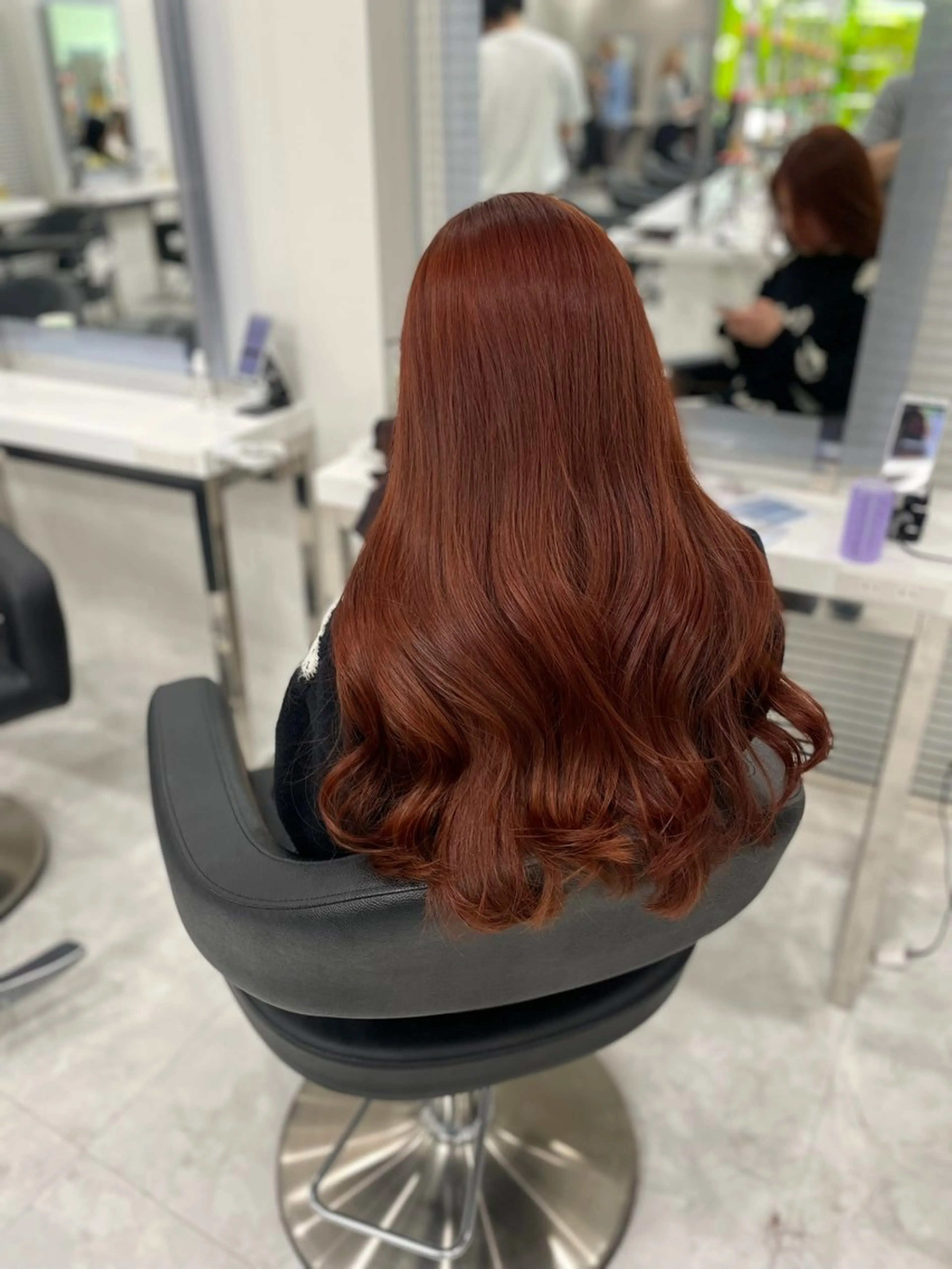 ヘアカラー トリートメント nana【艶髪】/ 顔まわり/縮毛矯正のヘアスタイル
