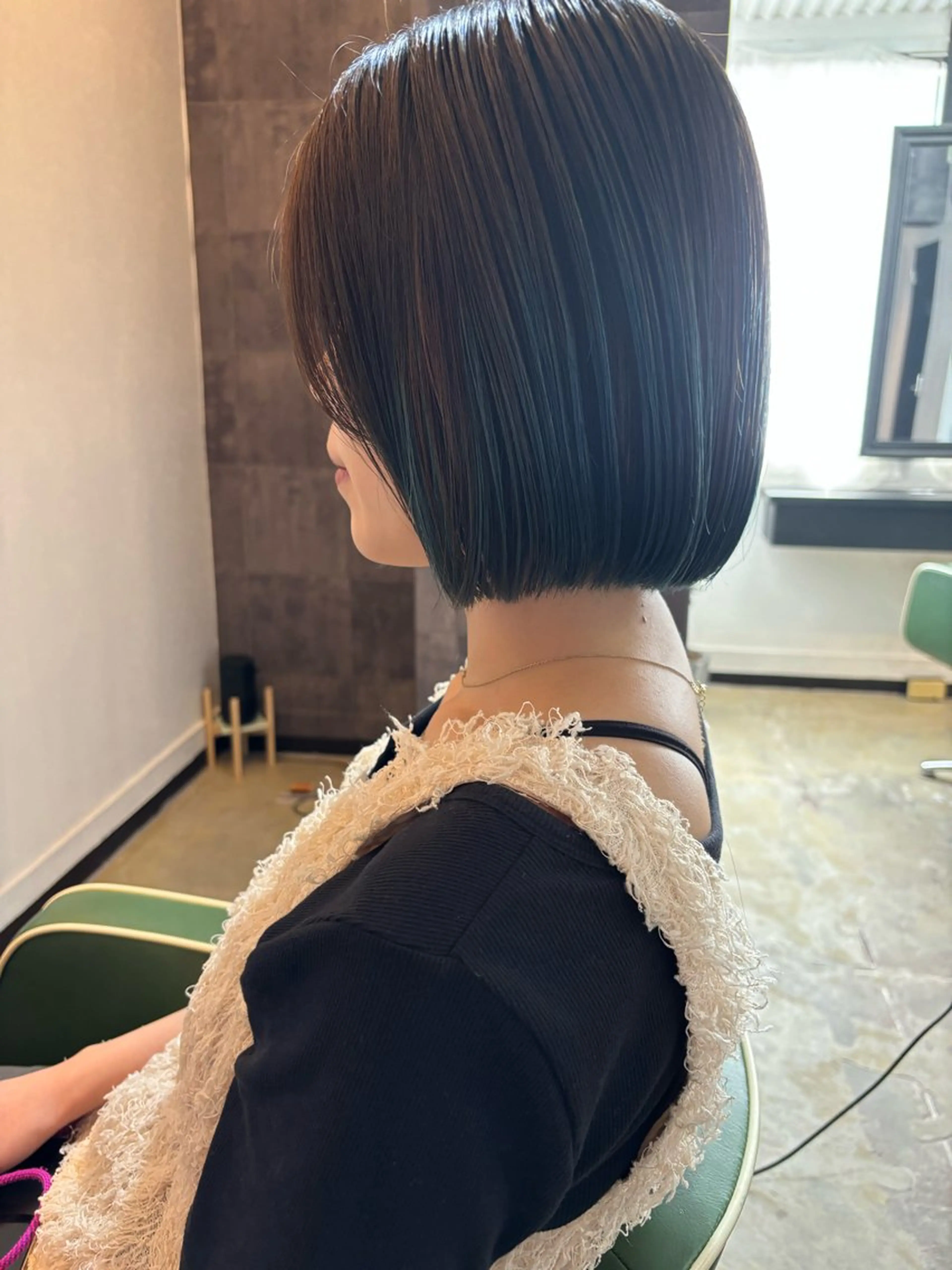 ショート カラー ブリーチ カット ヘアカラー トリートメント 広島/ボブ/レイヤー 🌿‬wakabaのヘアスタイル