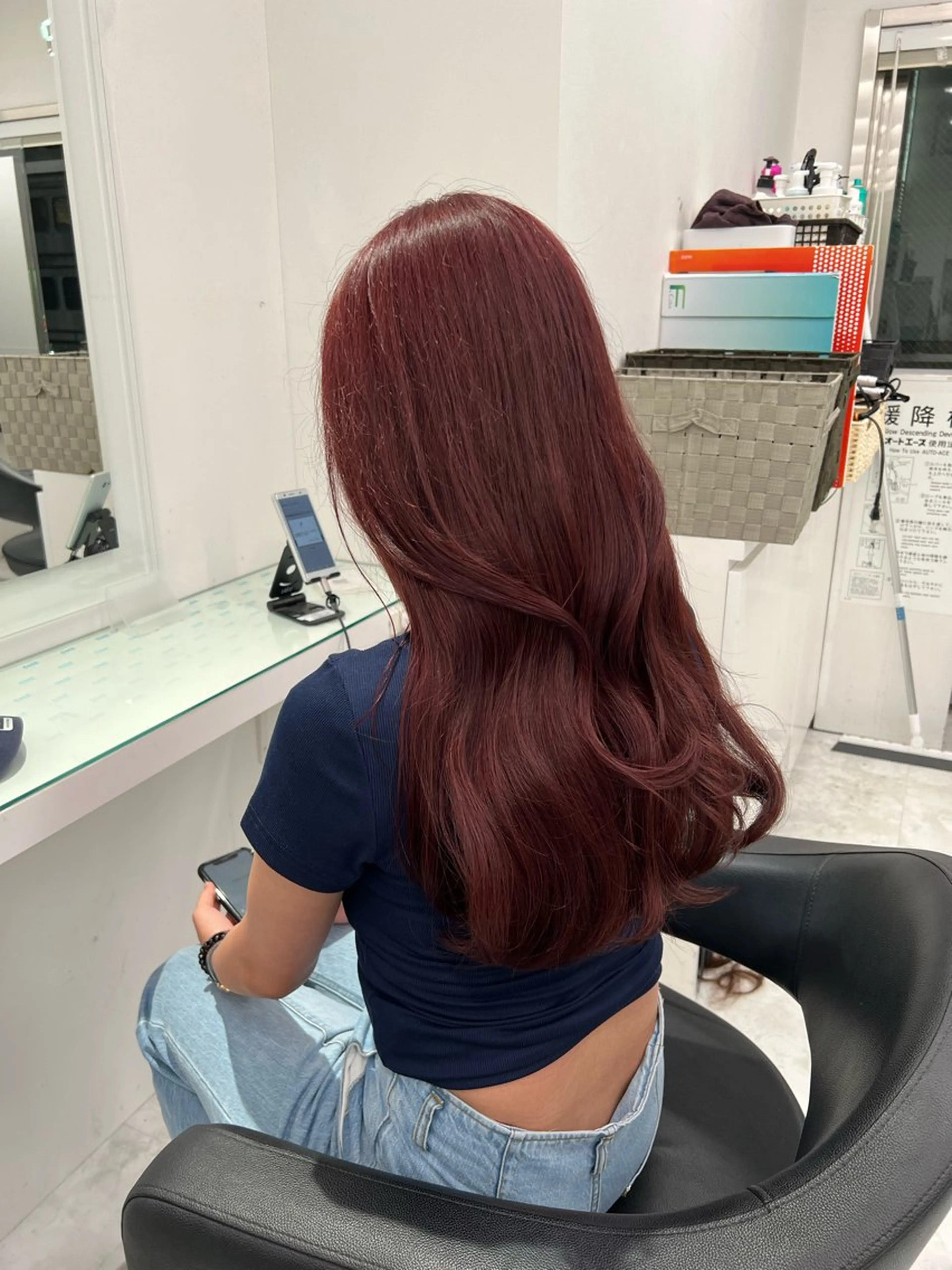 ロング カラー ヘアアレンジ ヘアカラー 暖色💗透明感 カラー🫧Yumaのヘアスタイル