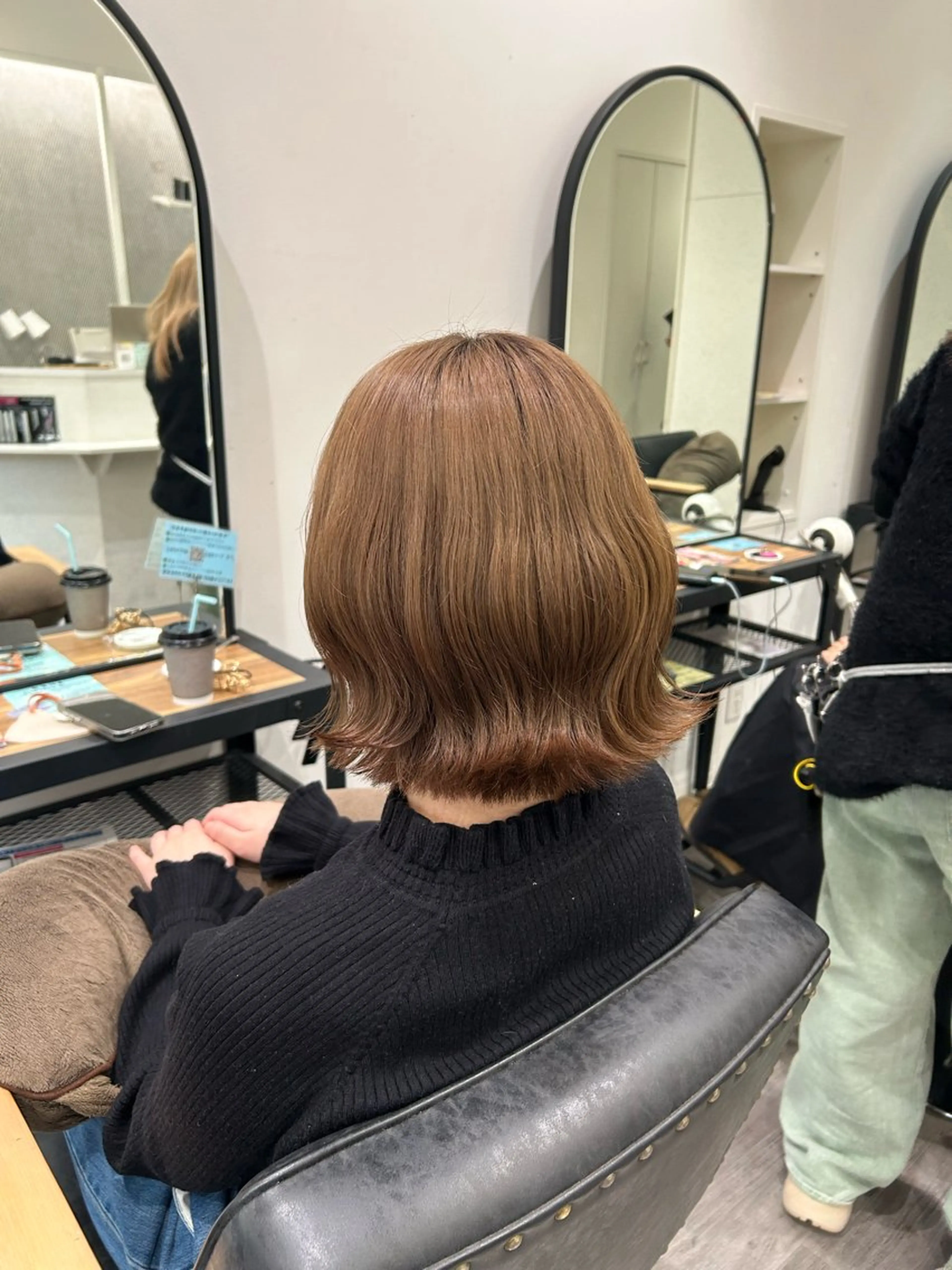 ミディアム カラー ヘアアレンジ ブラウンカラー ヘアカラー トリートメント カラーリスト💟草間 紫音💟のヘアスタイル