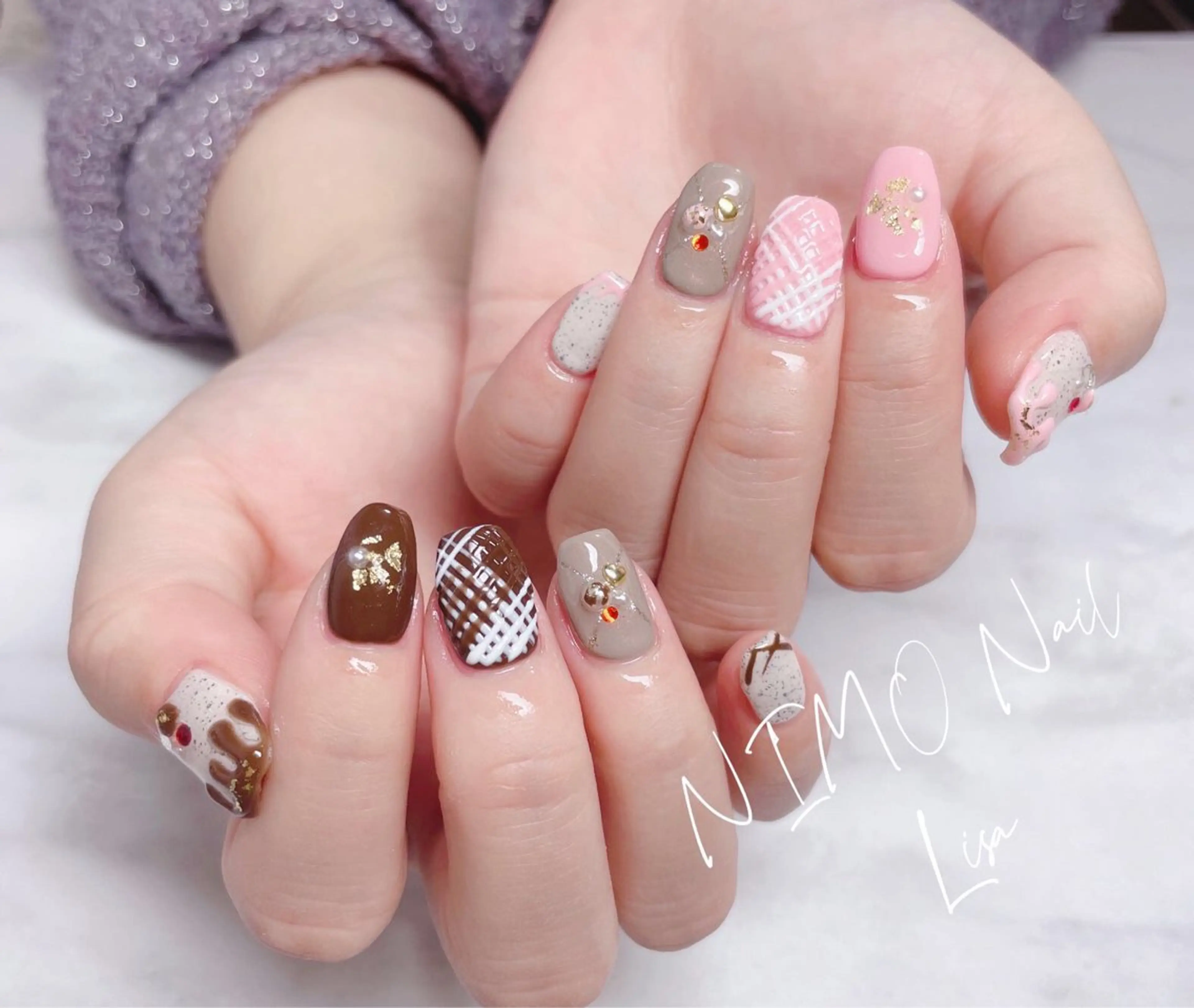 ネイル ハンドネイル RI SA☀️ リサのネイルデザイン