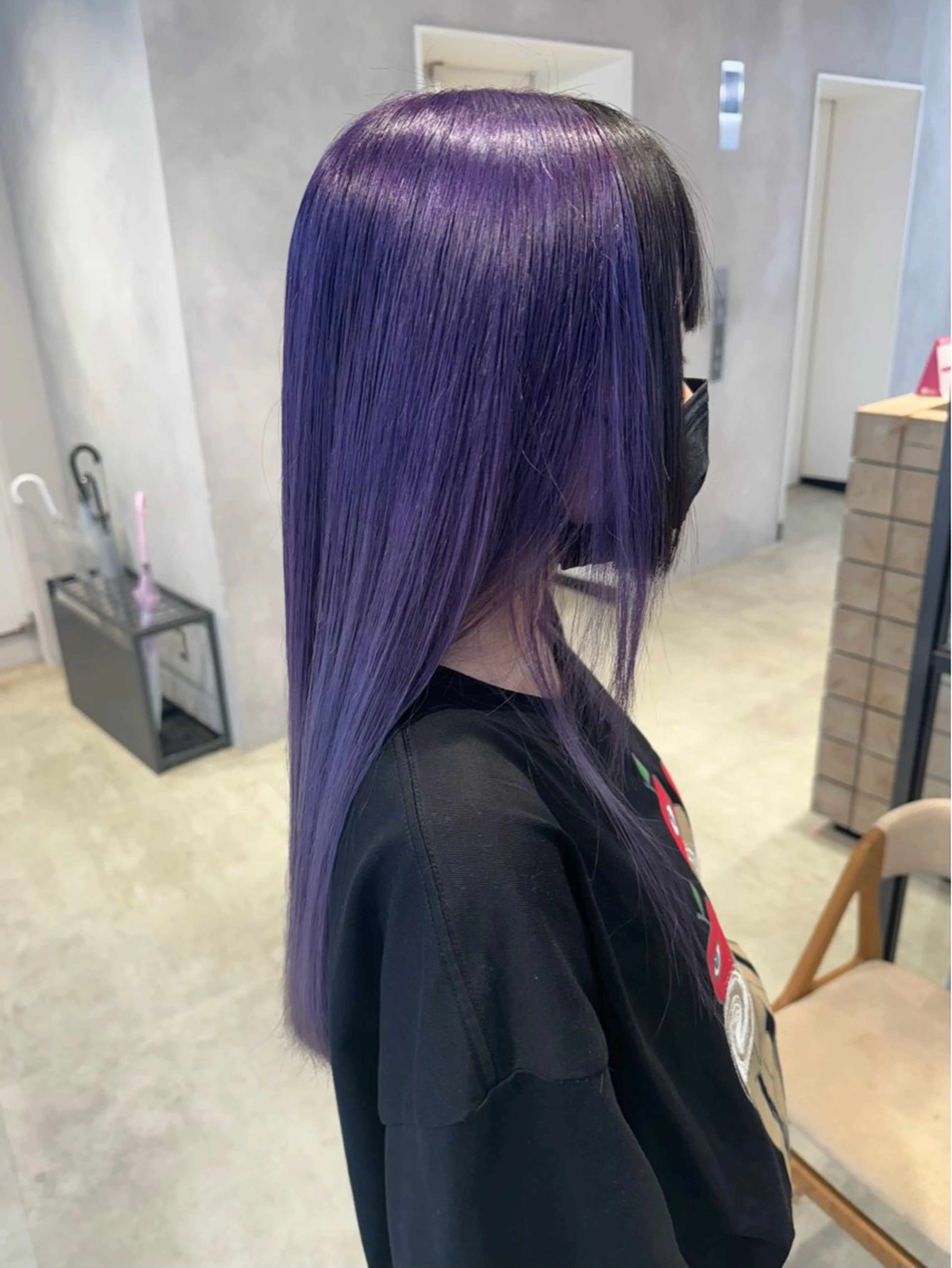 カラー バイオレットカラー カット ヘアカラー トリートメント 透明感カラー✨艶髪 制作🌱山根あゆみのヘアスタイル