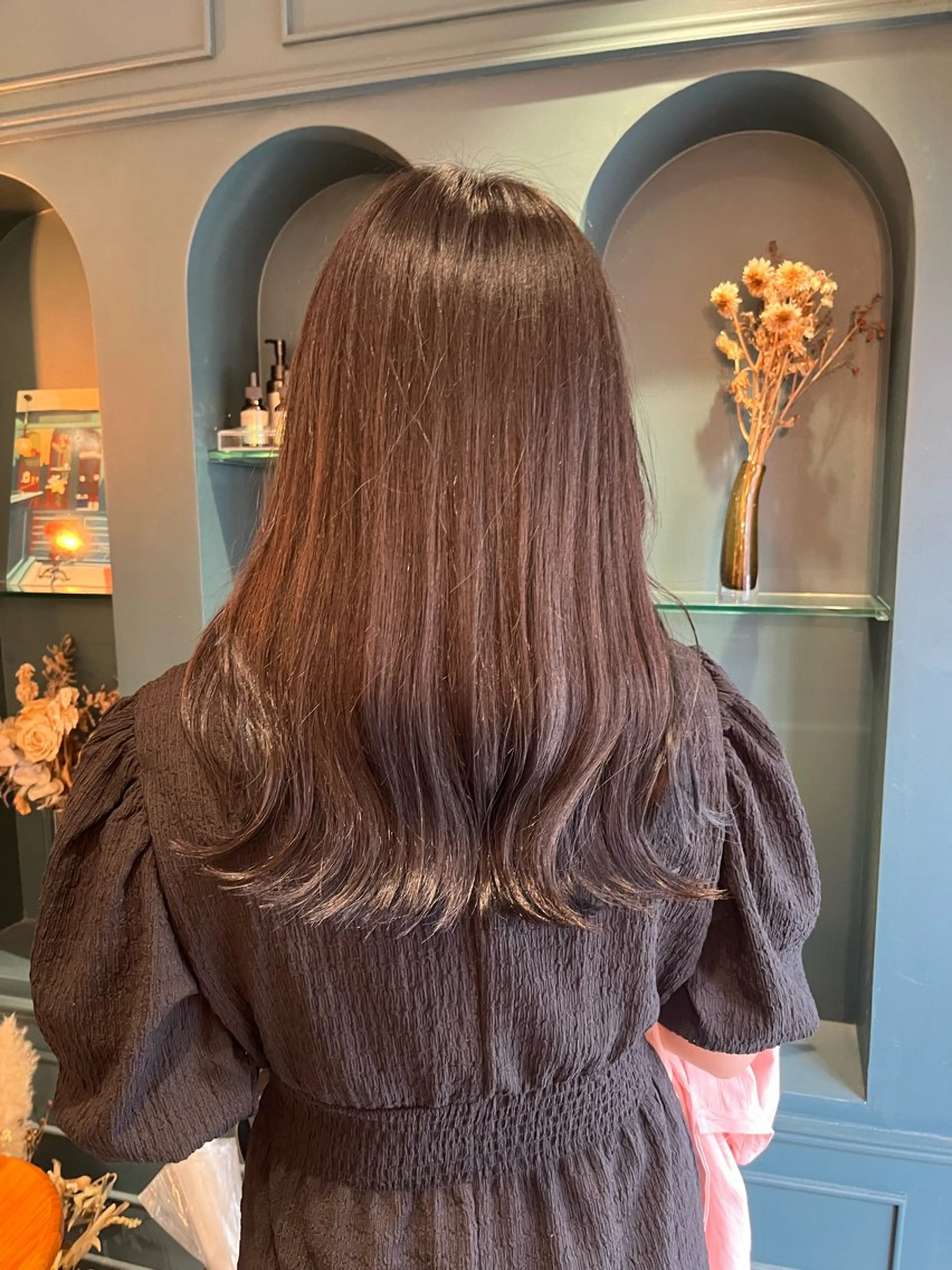 セミロング カラー カット ヘアカラー トリートメント ヘアセット 🍊暖色カラー🍊 sakuraのヘアスタイル