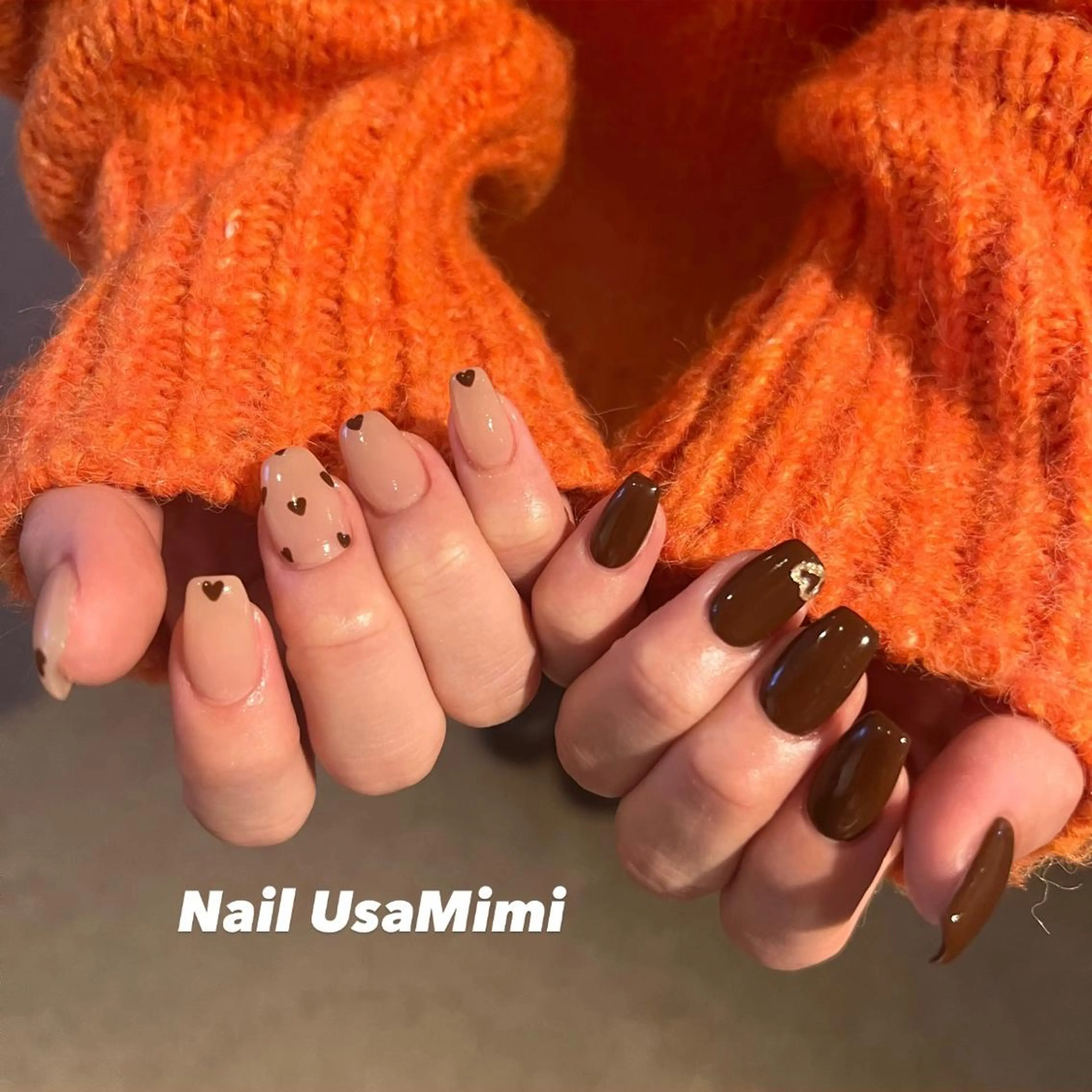 ネイル フットネイル ジェルネイル マグネットネイル 持ち込み ニュアンスネイル 本町ネイルNail UsaMimiのネイルデザイン