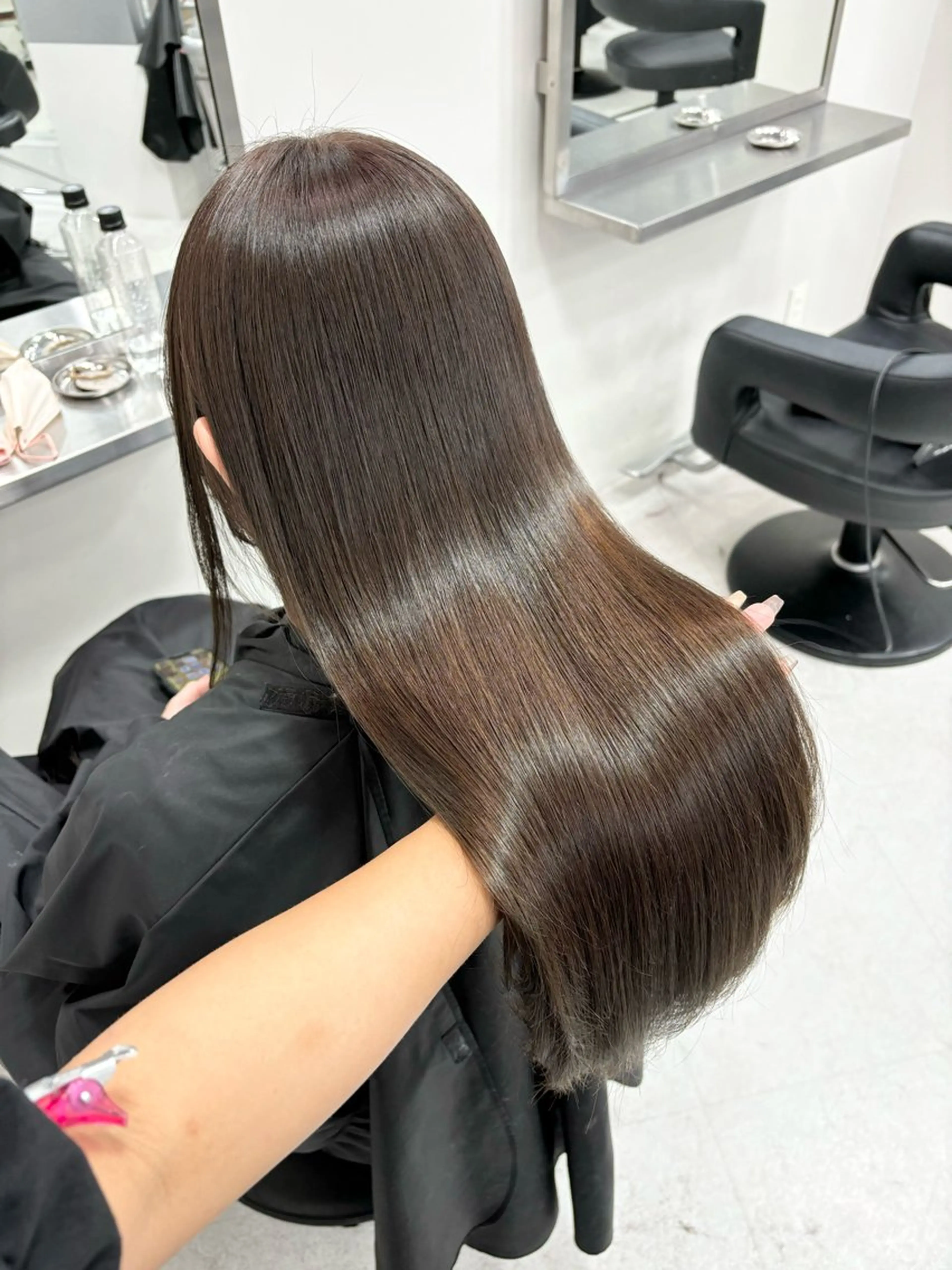 ロング パーマ 縮毛矯正 カット ヘアカラー 縮毛矯正 トリートメント Beleza Era所属・韓国レイヤー/ 縮毛矯正🎀minaのヘアスタイル