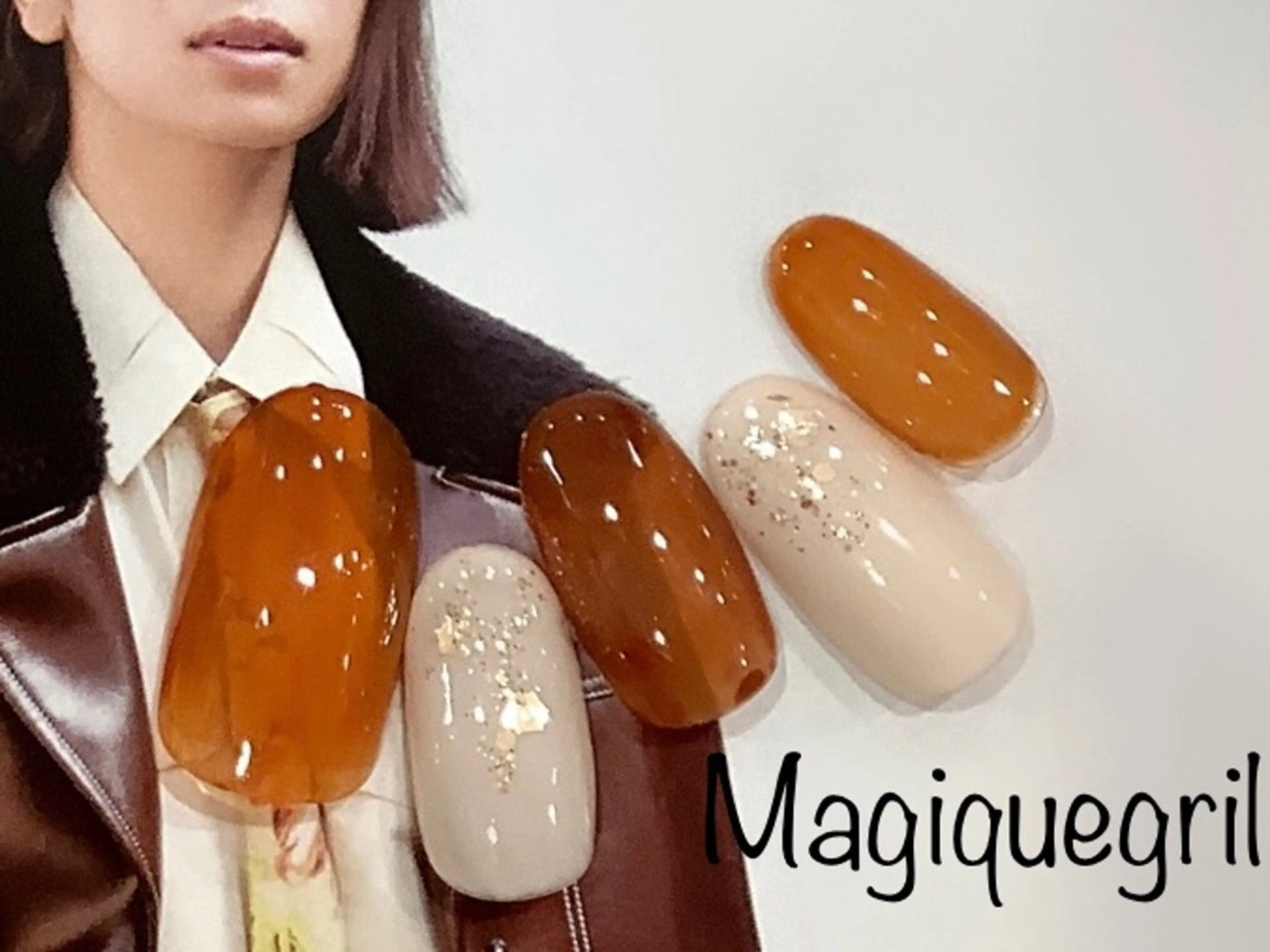 ネイル ワンカラーネイル ハンドネイル 🎀パリジェンヌ 束感パーマ専門店🎀のネイルデザイン