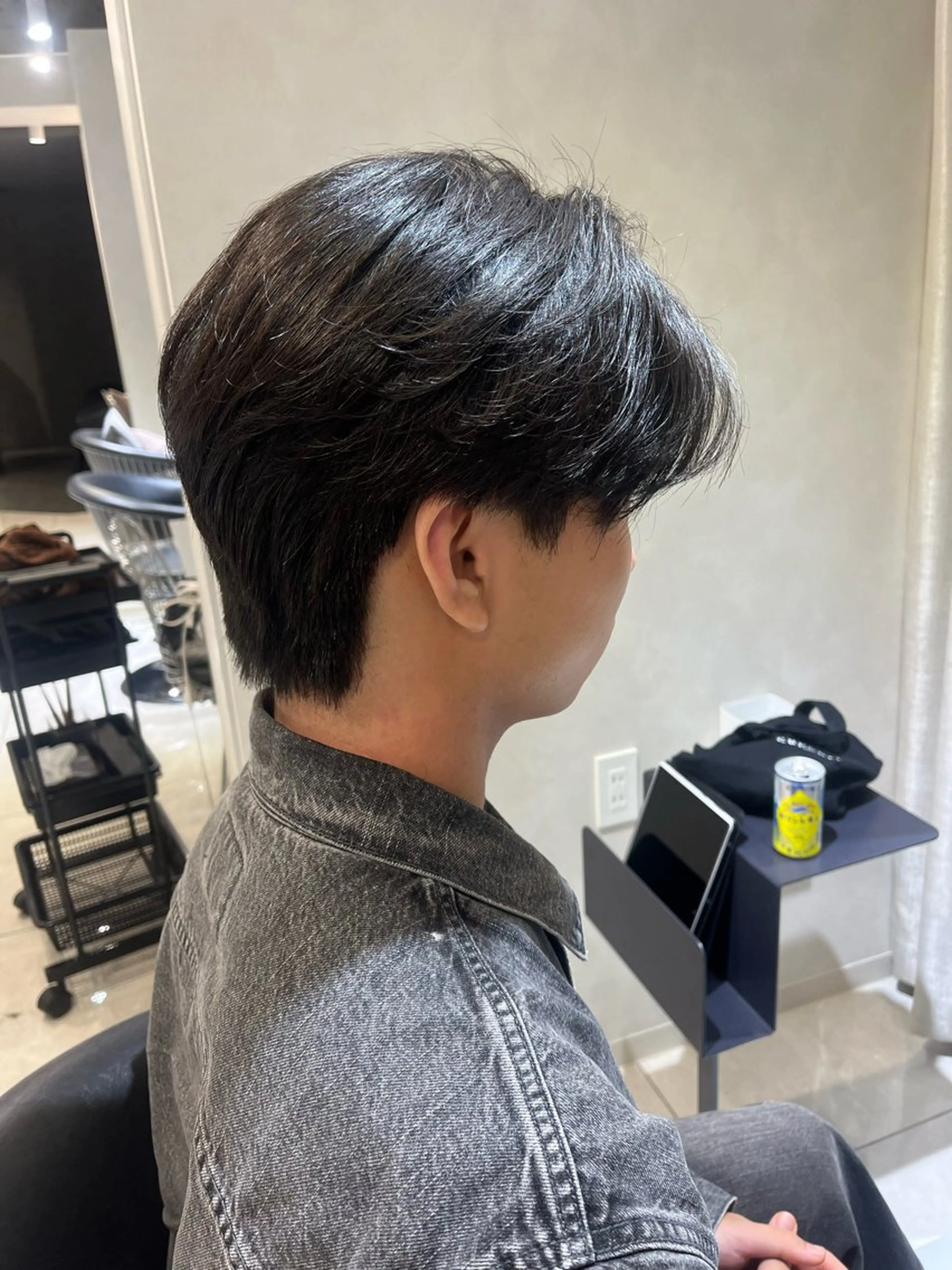 パーマ メンズ カット パーマ 韓国メンズ特化 ダウン・毛流れパーマのヘアスタイル
