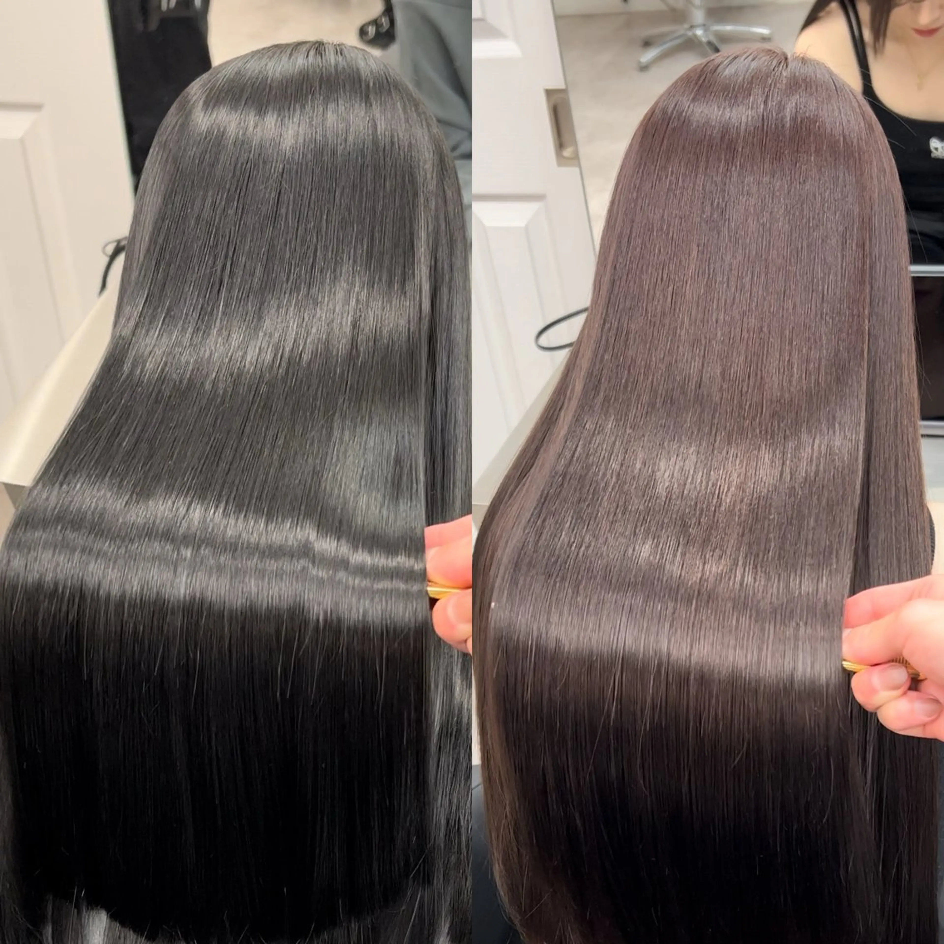 【透明感重視⁉️】カット✂️＋とアディクシーカラー🌈💕︎＋TOKIO5STEPトリートメント＋超音波アイロン🫧🎀の写真