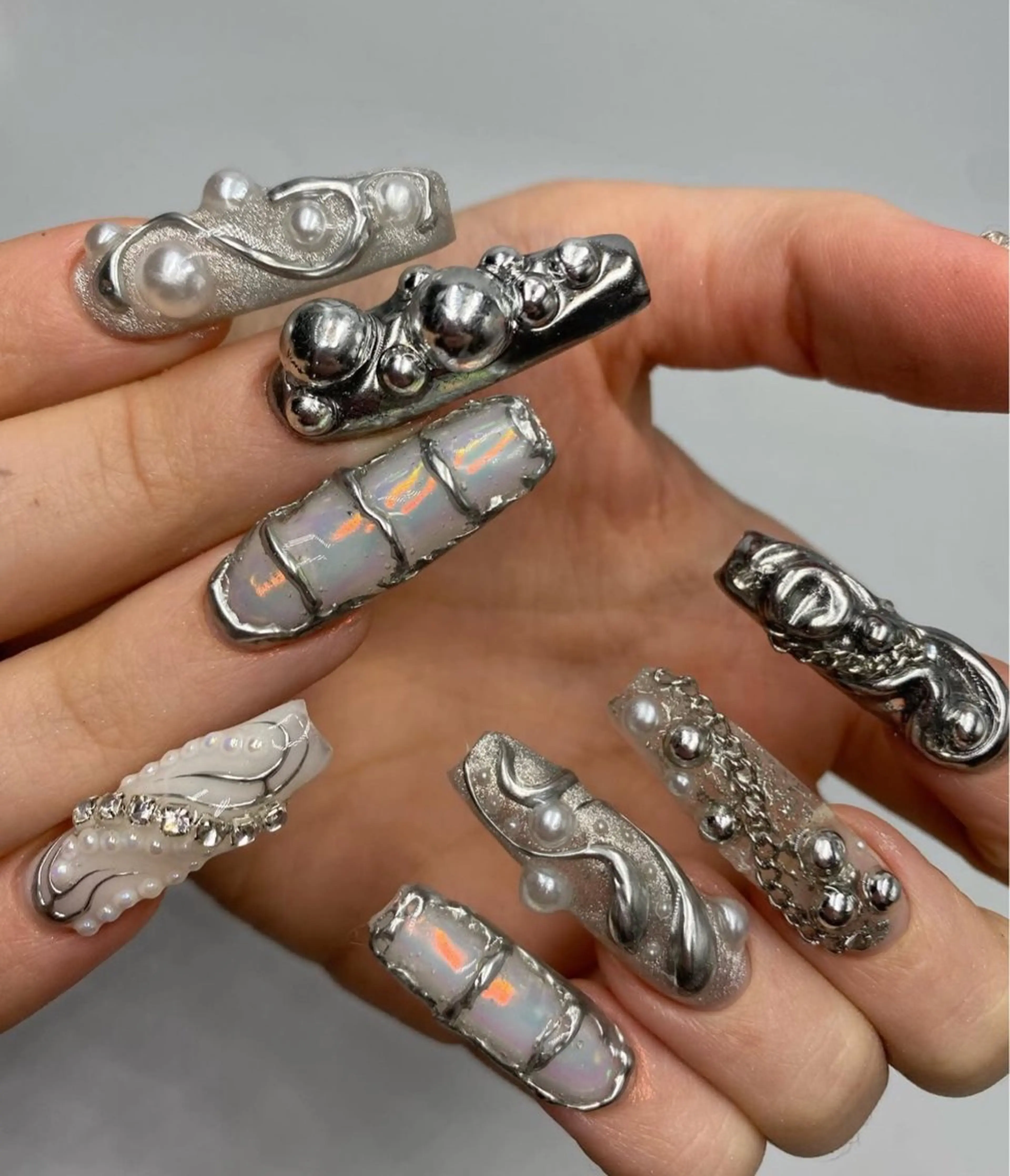 ネイル アートネイル 成人式 ジェルネイル ニュアンスネイル 夏ネイル ハンドネイル H.baby Nai Salon所属・neco H.babynailのネイルデザイン