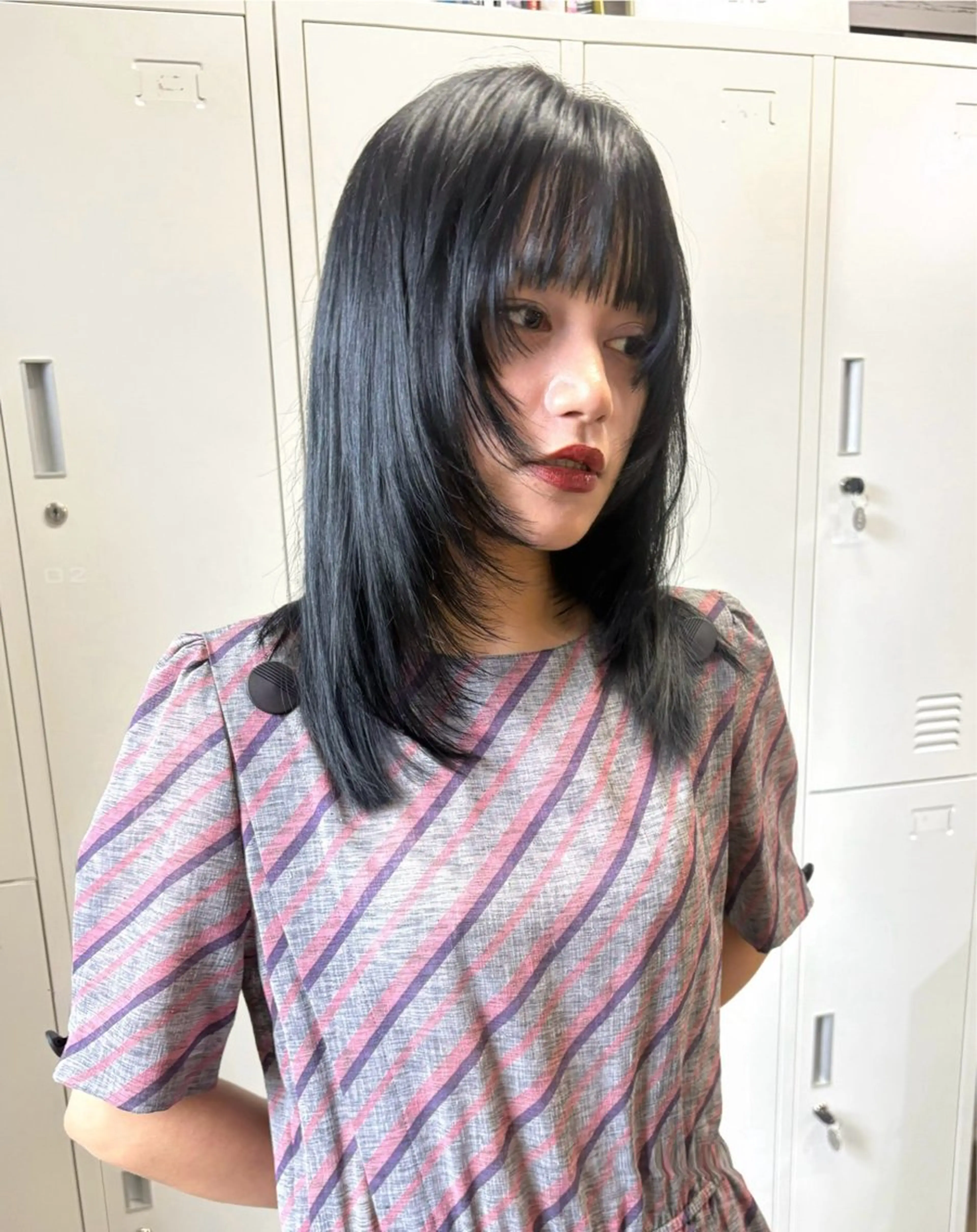 セミロング ボブ 似合わせカット カット ヘアカラー ロングレイヤー Niina🩰のヘアスタイル