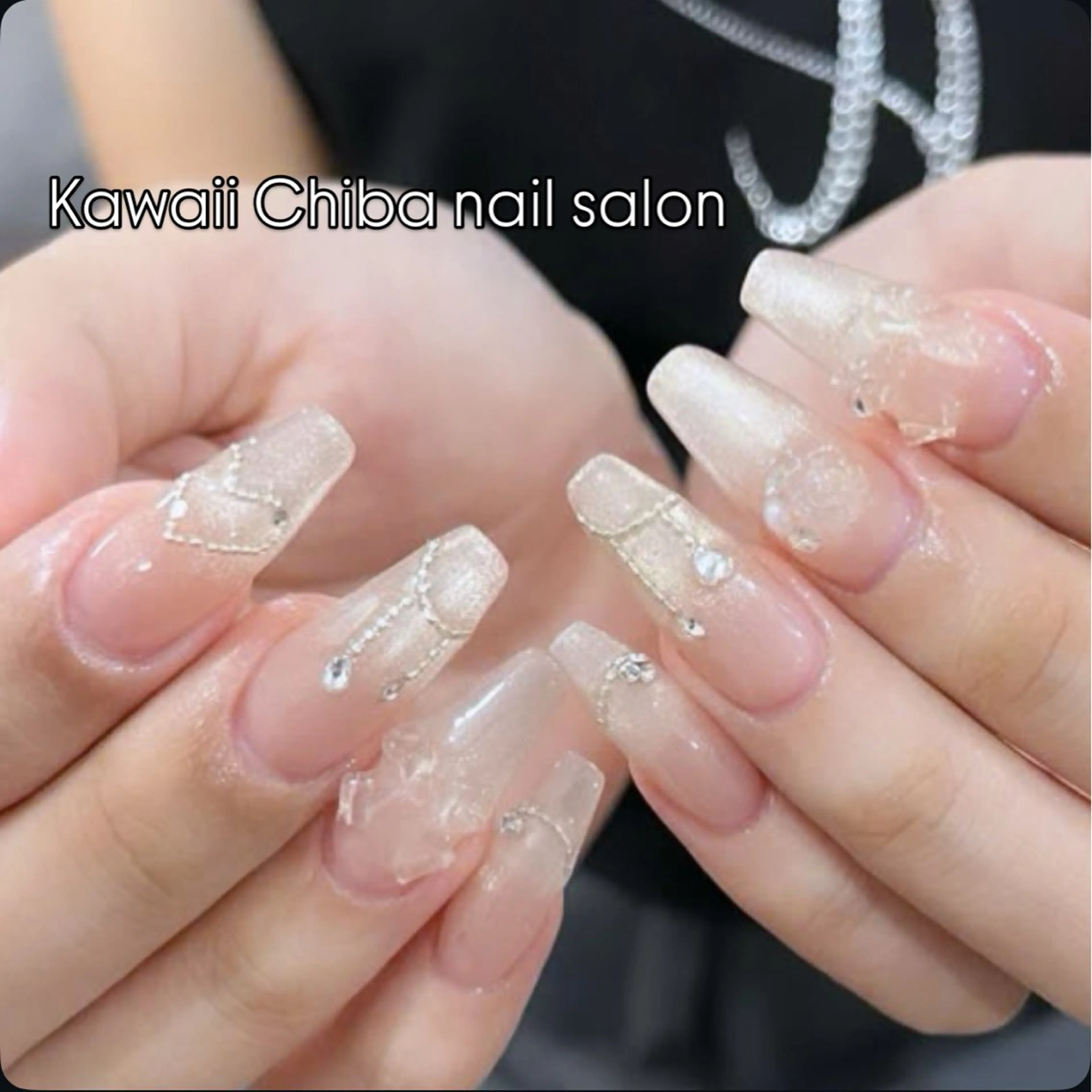 ネイル 長さ出し フレンチネイル ジェルネイル ガーリー 韓国ネイル Kawaii Chiba nailのネイルデザイン