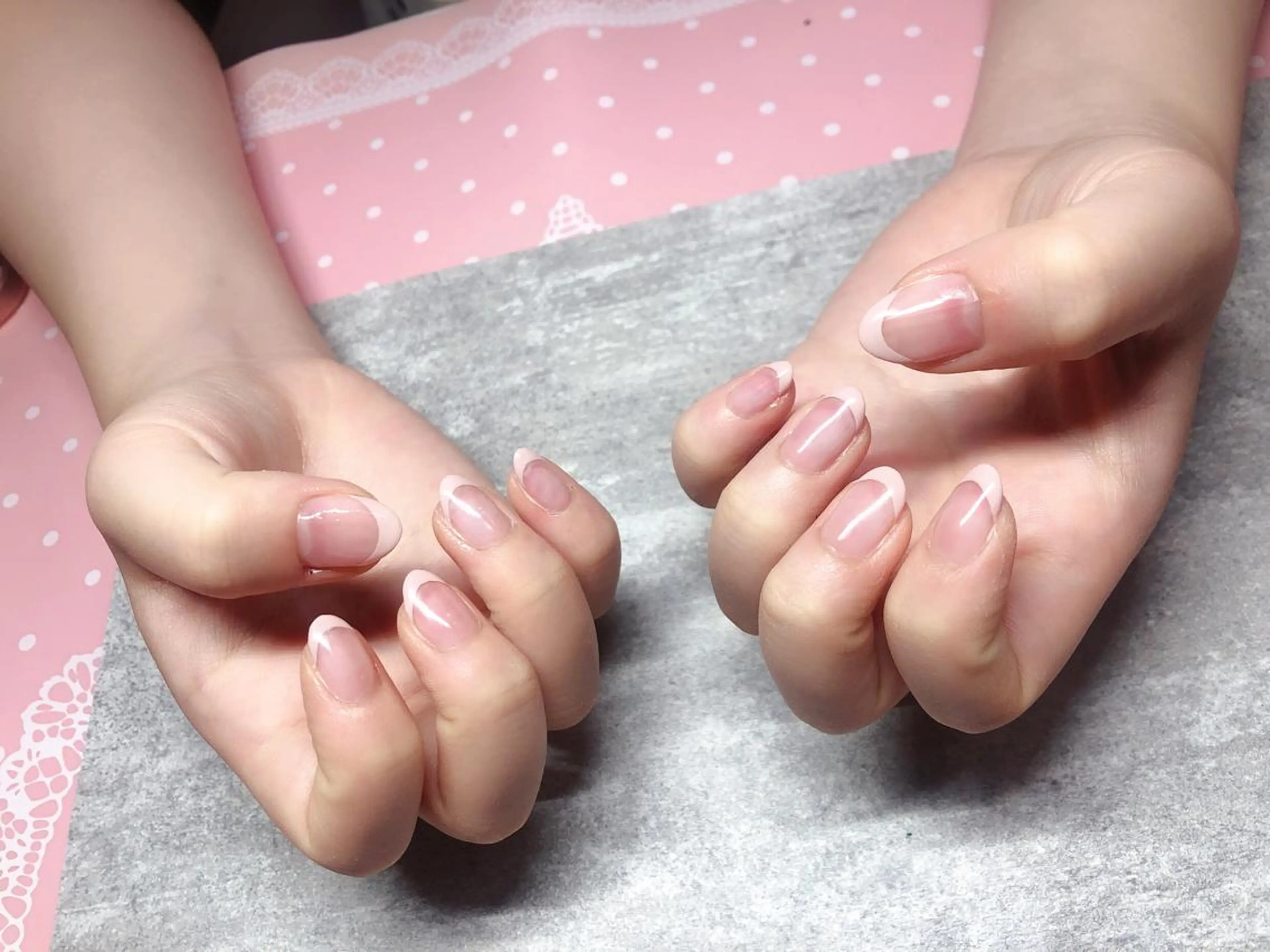 ネイル フレンチネイル ピンク Fairyフェアリーネイルサロン所属・Fairy フェアリーネイルのネイルデザイン