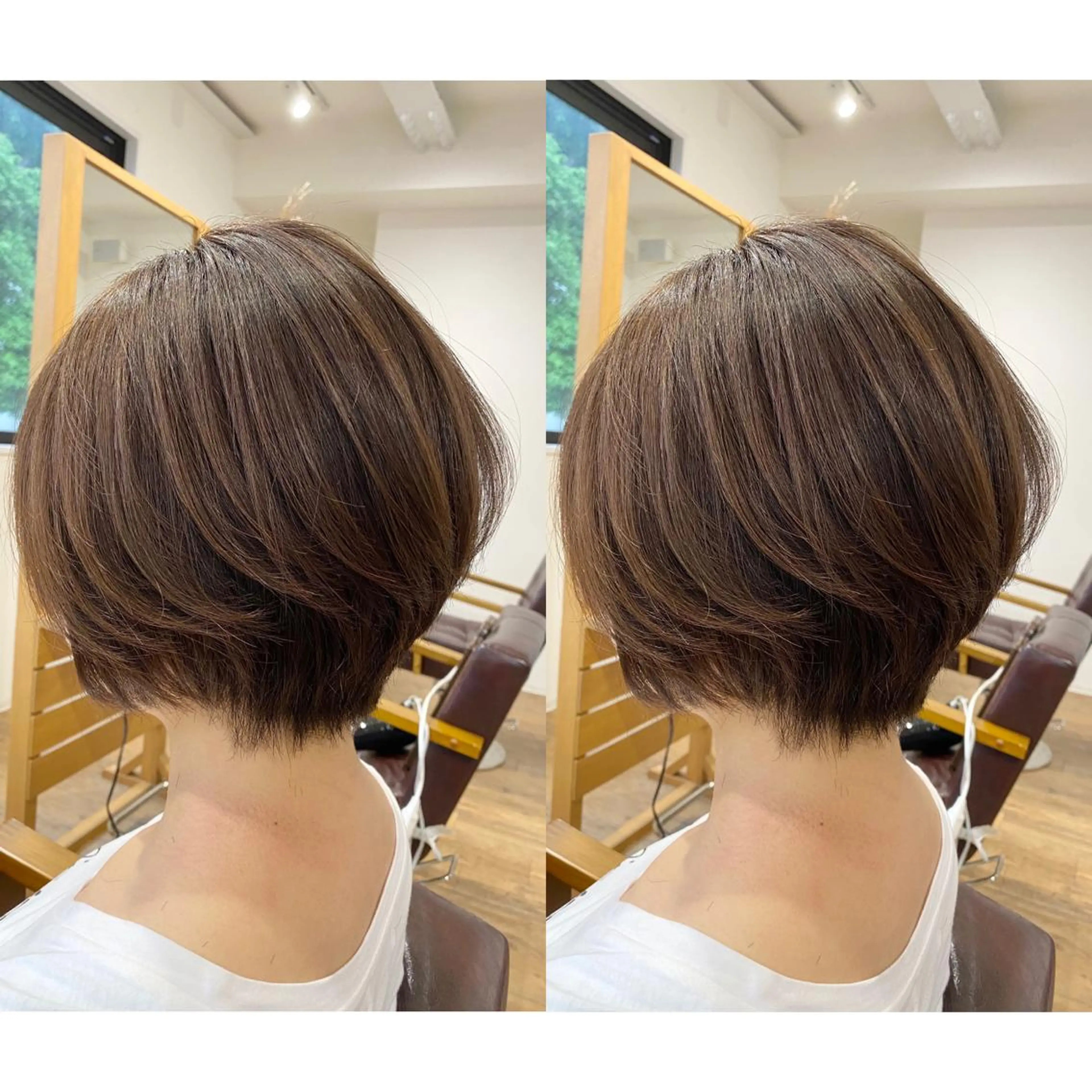 ショート カラー ブラウンカラー 透明感カラー ボブ くせ毛 髪質改善 KIZU 髪質改善 オカルト怪談のヘアスタイル