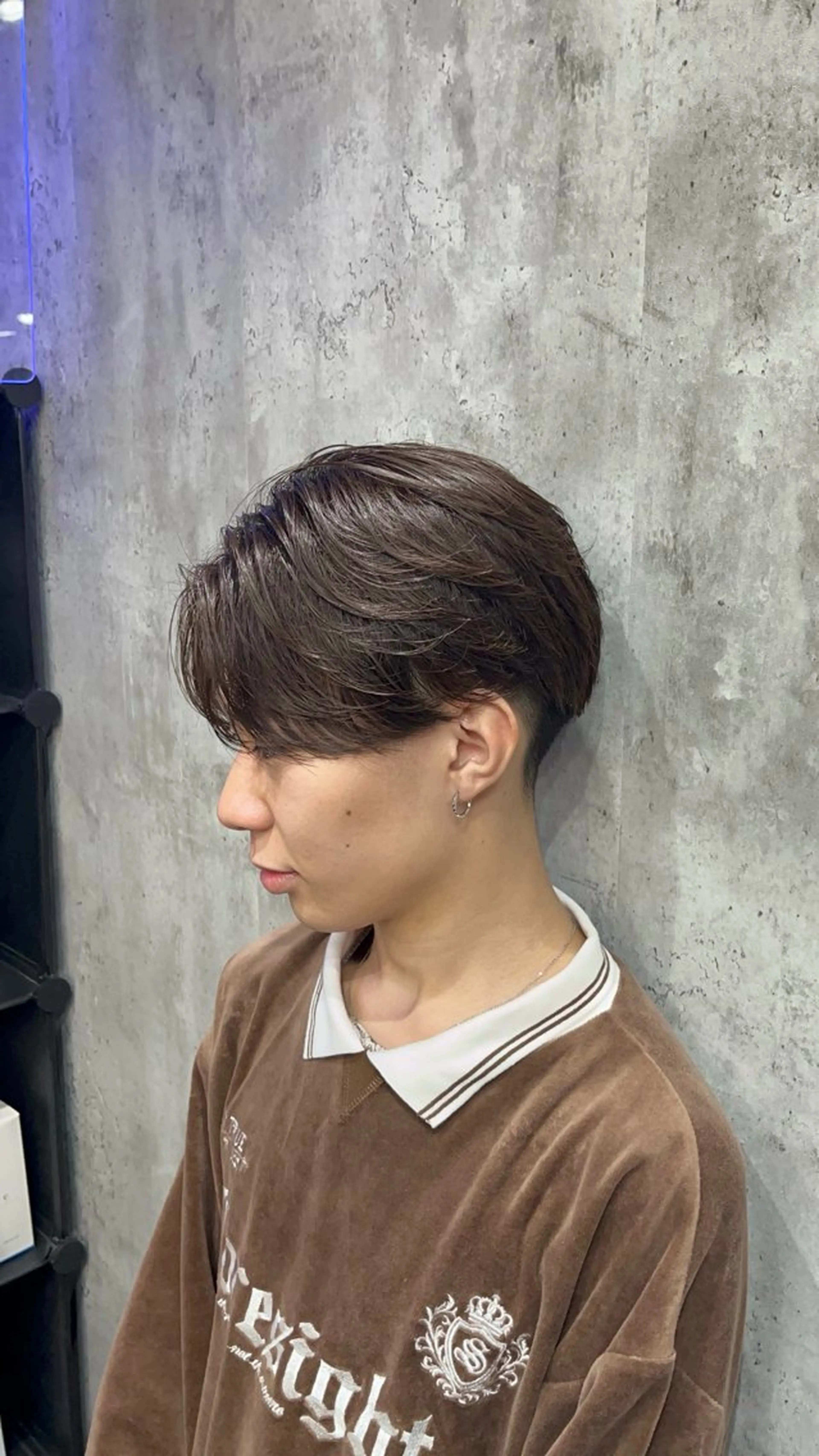 ミディアム カラー パーマ メンズ ミディアムパーマ メンズパーマ グレージュ 🦄カイ/メンズ 韓国ヘア/パーマ🦄のヘアスタイル