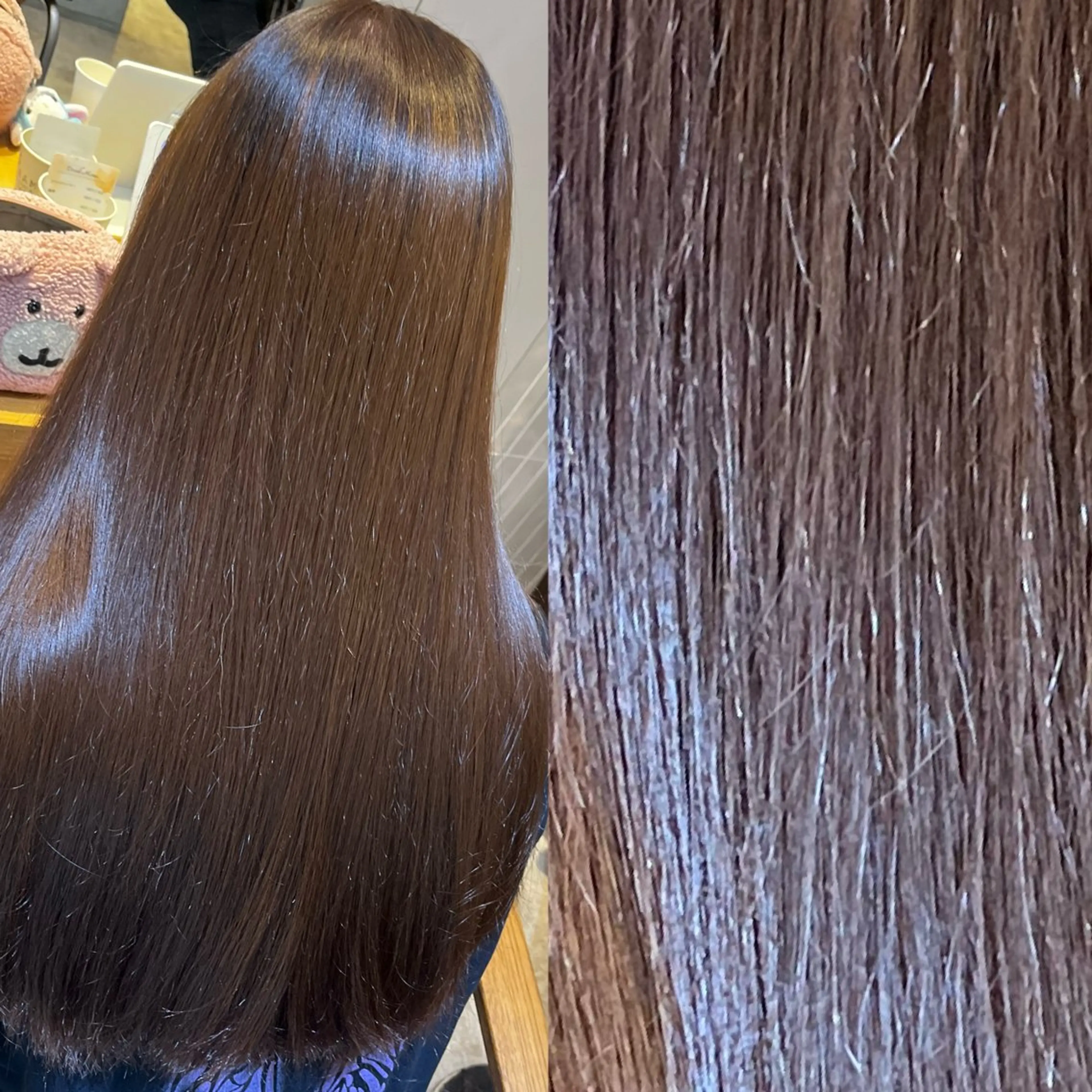 ロング カラー ラフィスヘアードープ所属・👑髪質改善Wカラー /グレージュ/アユカのヘアスタイル