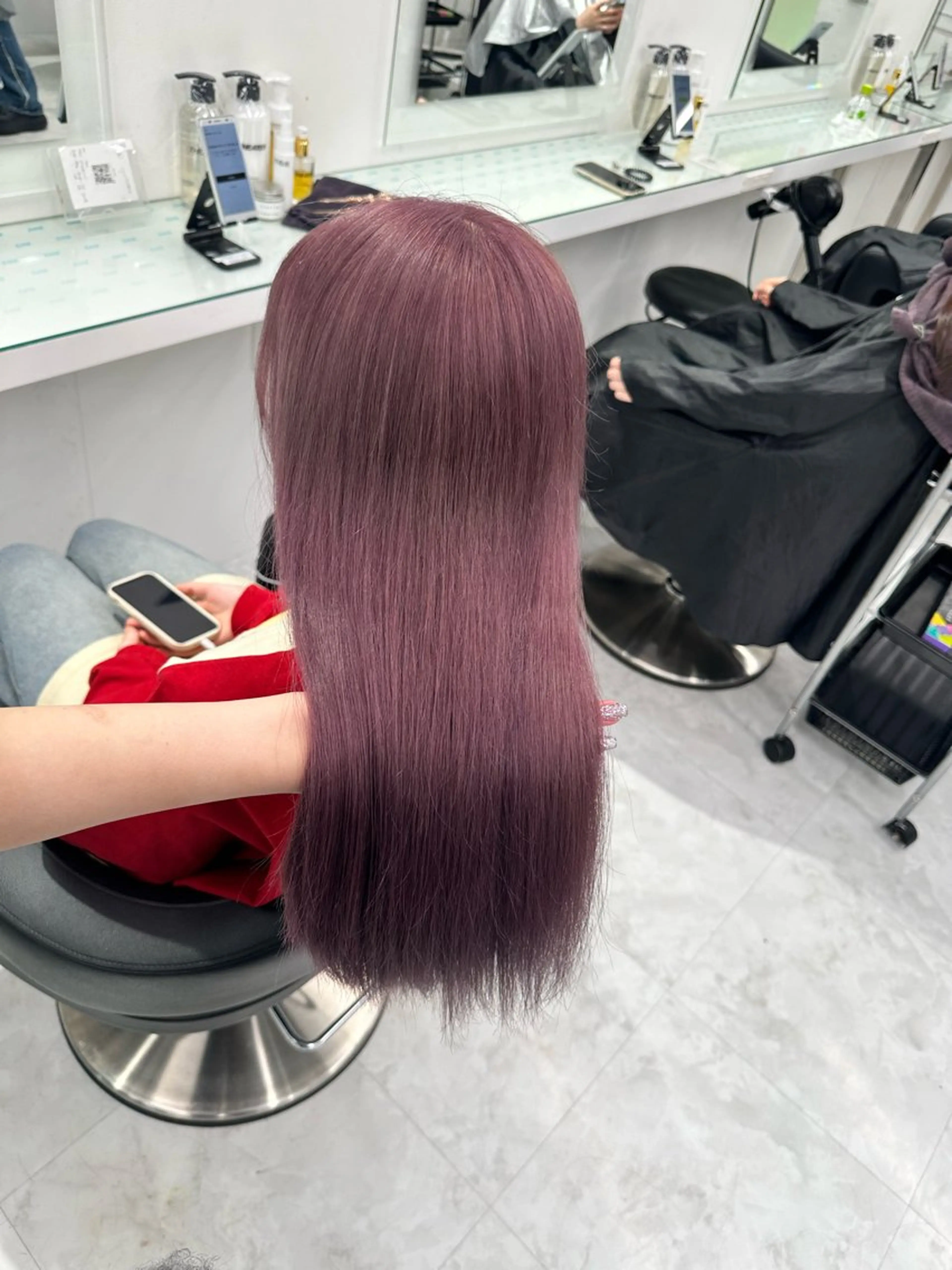 カラー マンツーマン/原宿/ 透明感カラー⭐️のヘアスタイル