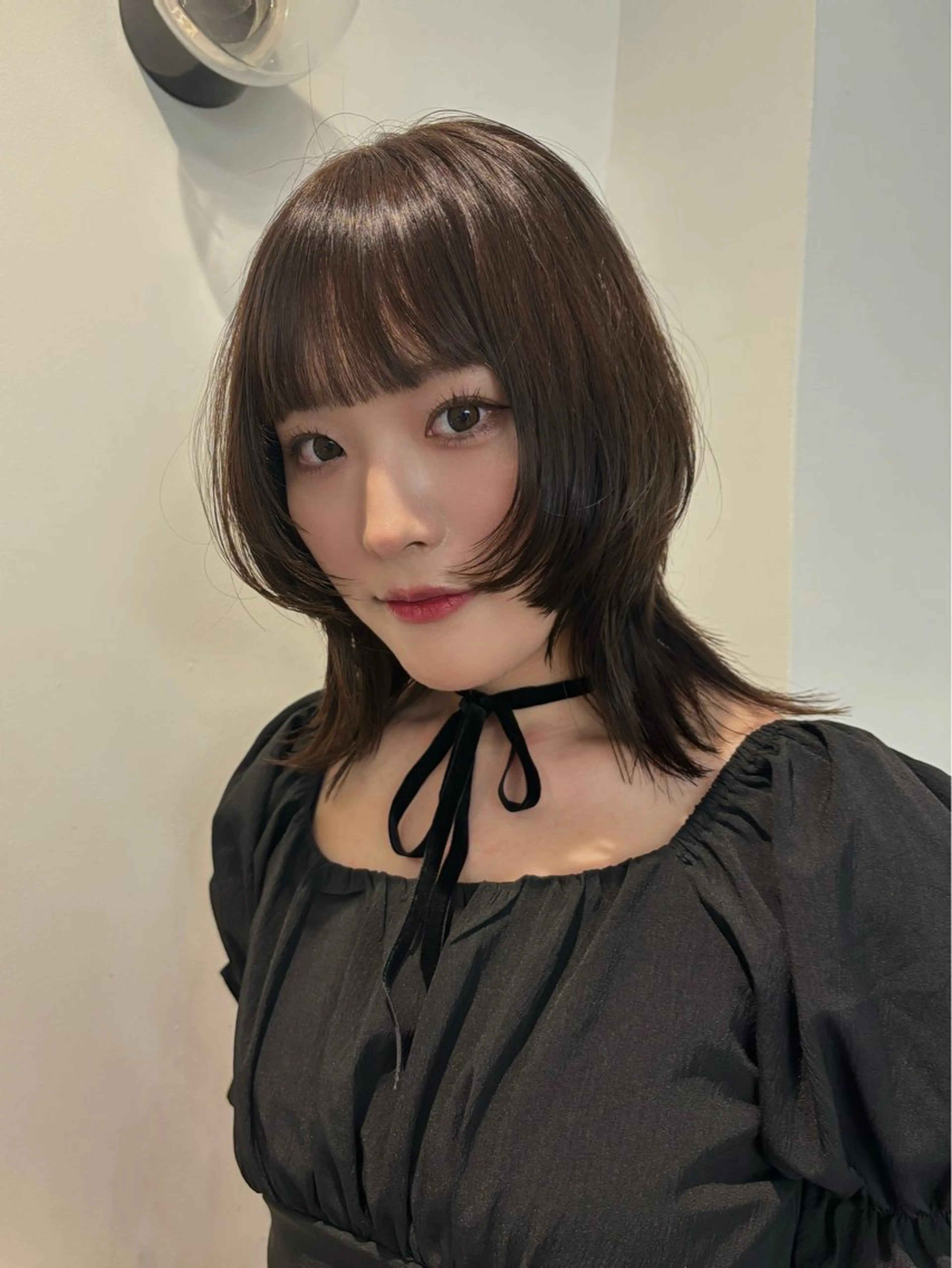 ミディアム 顔周りカット ウルフカット pole所属・札幌メンズカット✄﻿ 女性目線のヘアのヘアスタイル