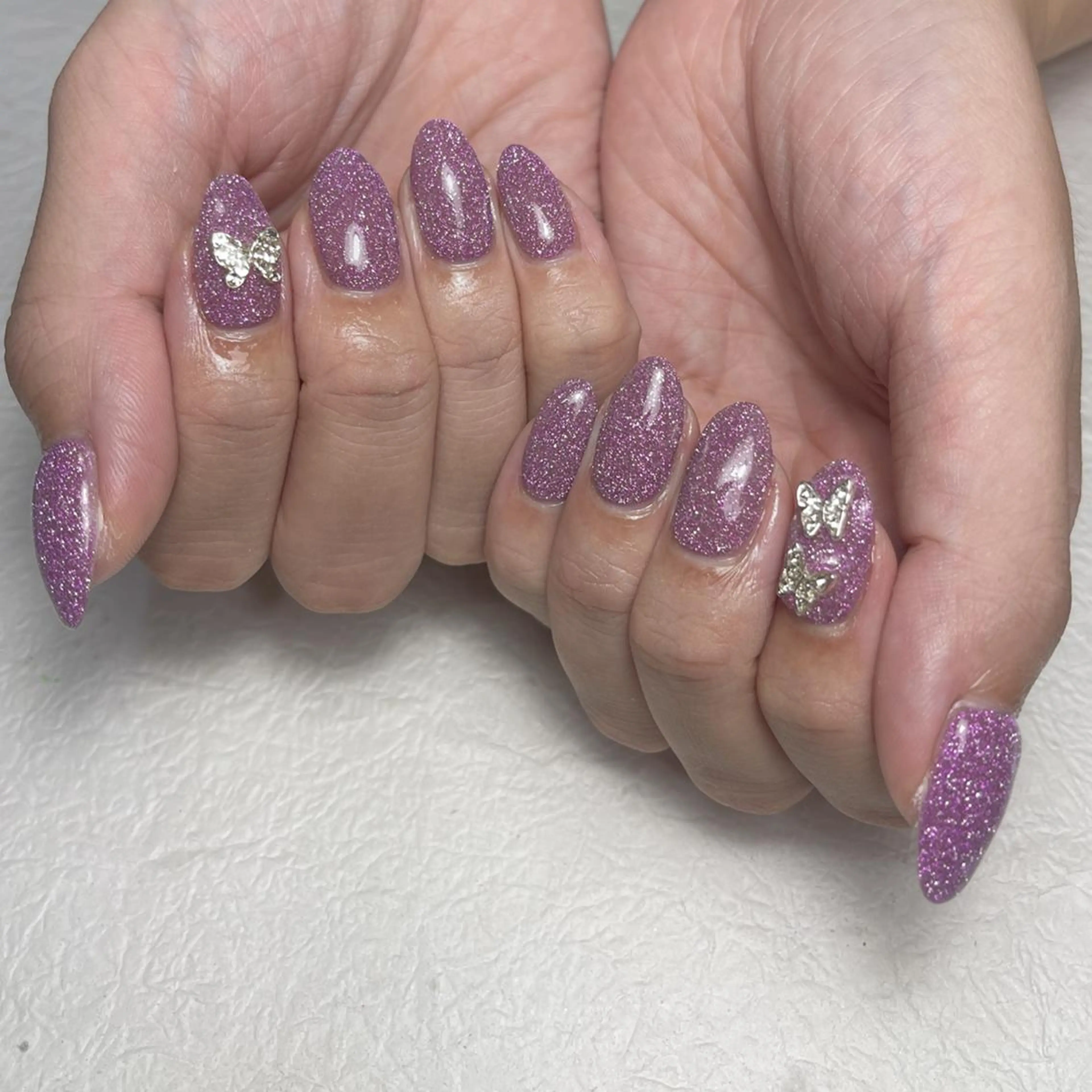 ネイル フラッシュネイル ジェルネイル キラキラネイル ラメ(グリッター) ワンカラーネイル ハンドネイル シンプルネイル専用 💖ゆちたの部屋のネイルデザイン