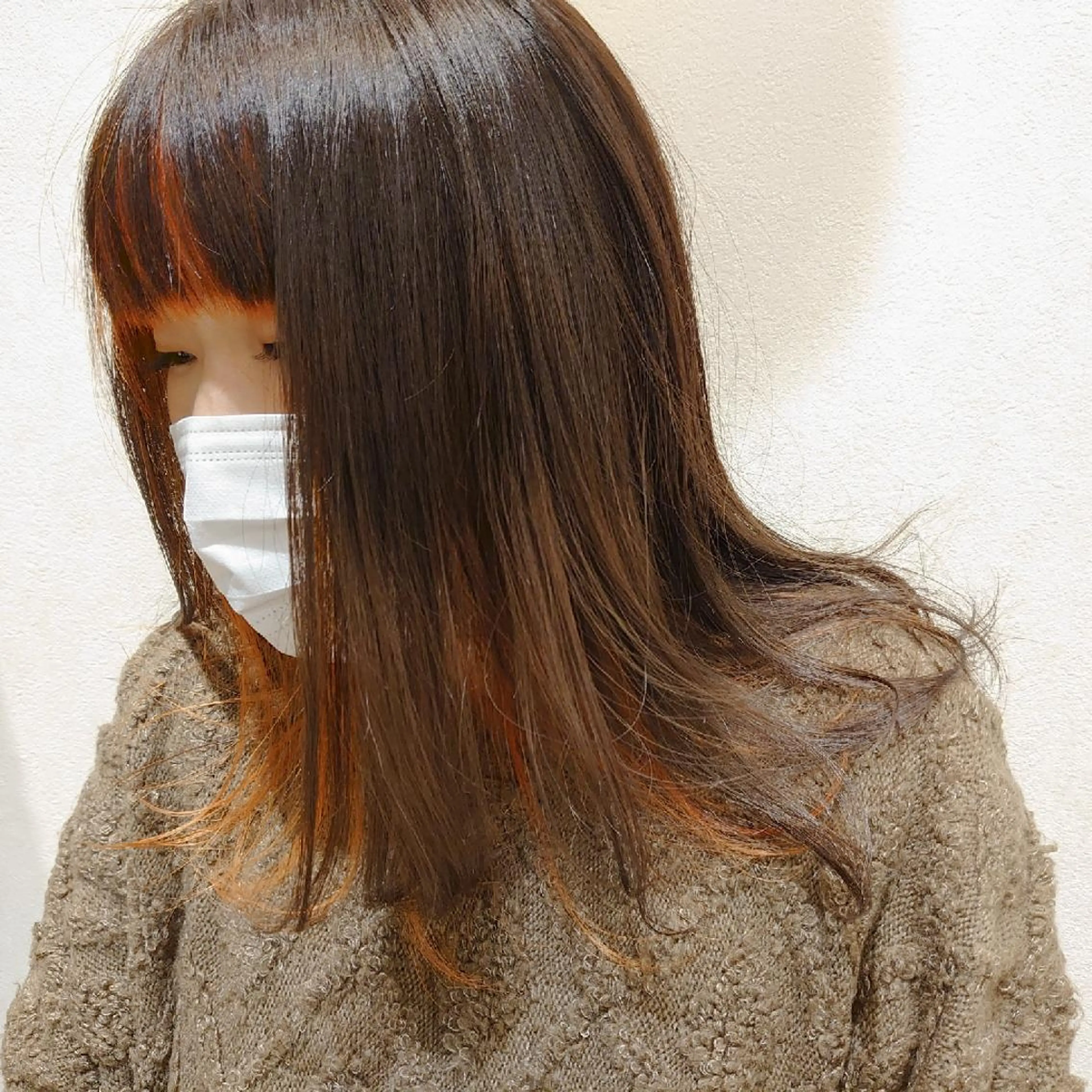 カラー ミディアム ヘアカラー 髪質改善/ブリーチ 田代 龍我のヘアスタイル