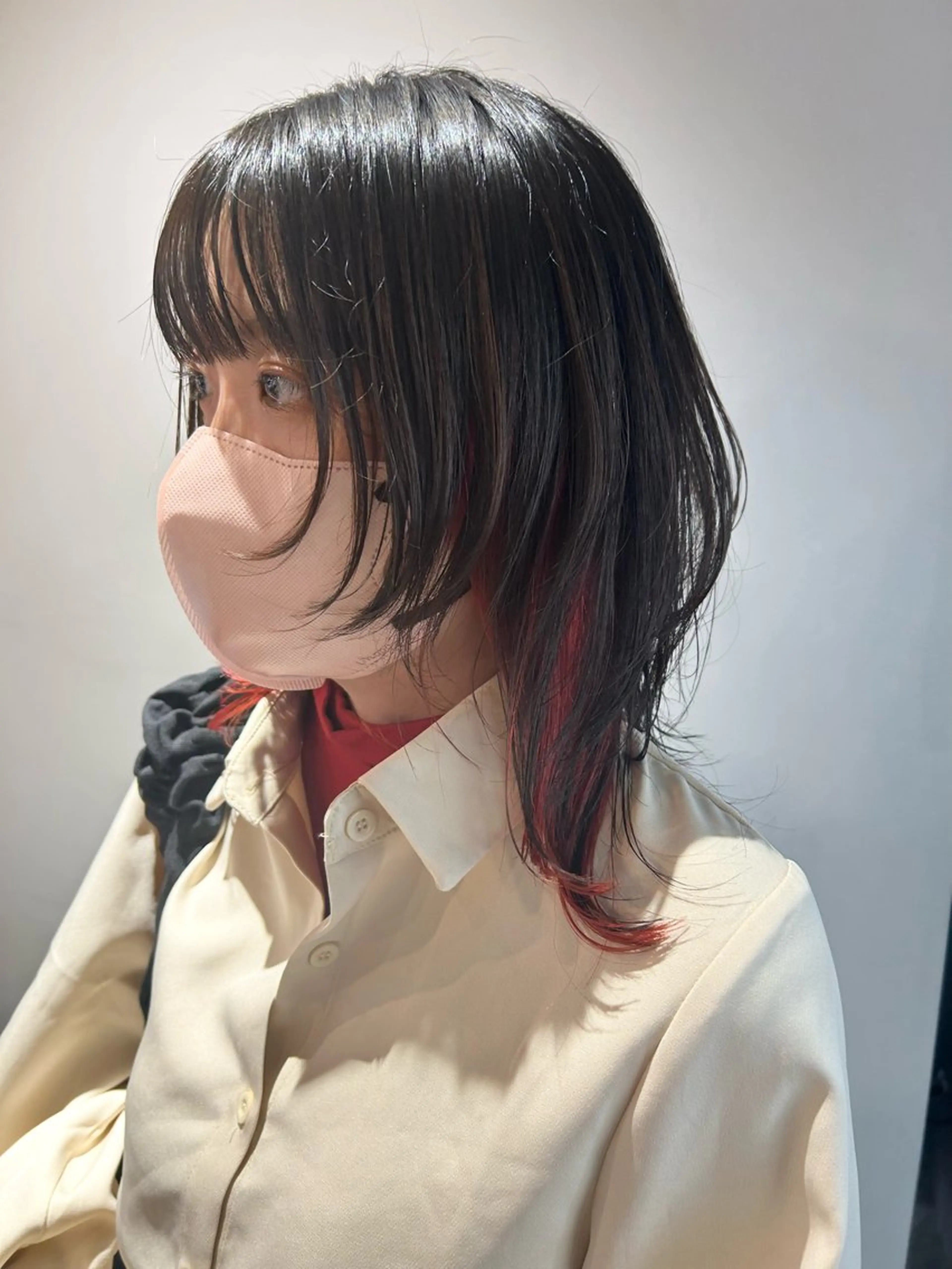 ミディアム カラー ｺｺﾛ⌇ ﾎﾞﾌﾞとﾊｲﾄ-ﾝのヘアスタイル