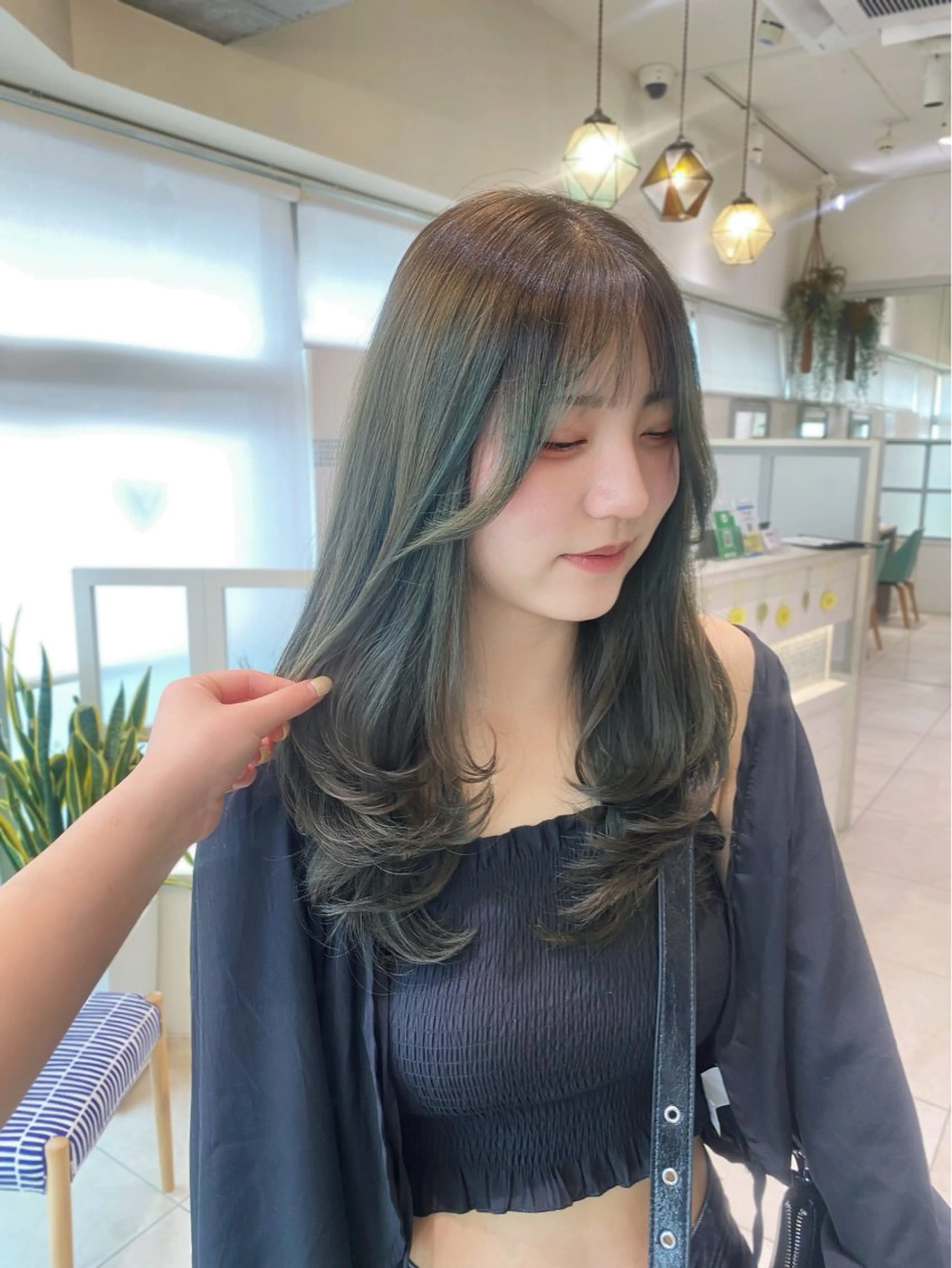 ロング ヘアカラー トリートメント 暖色カラー🍒ヘア セット🎀✨Ainaのヘアスタイル