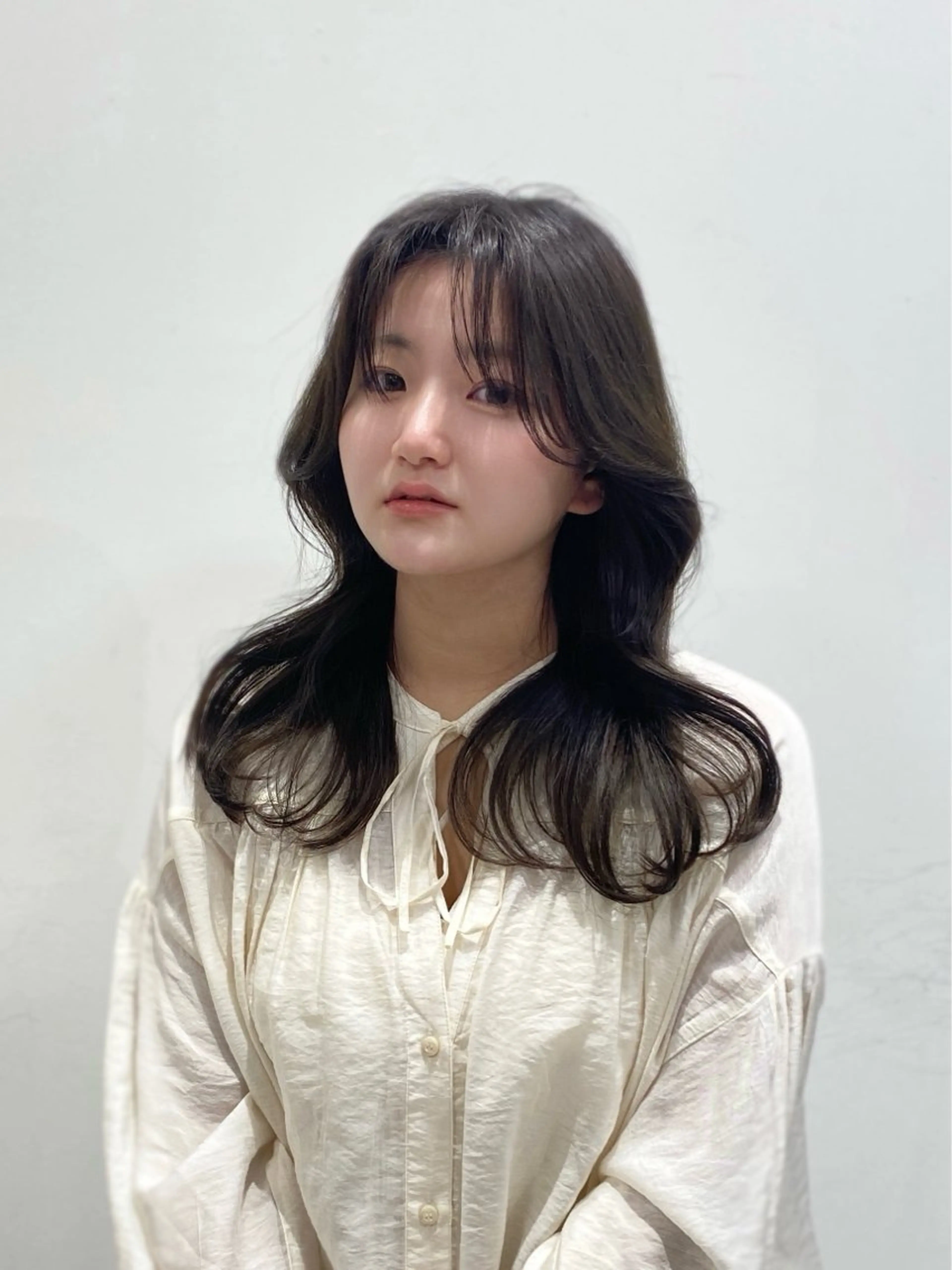 ミディアム カラー 岡山 愛のヘアスタイル