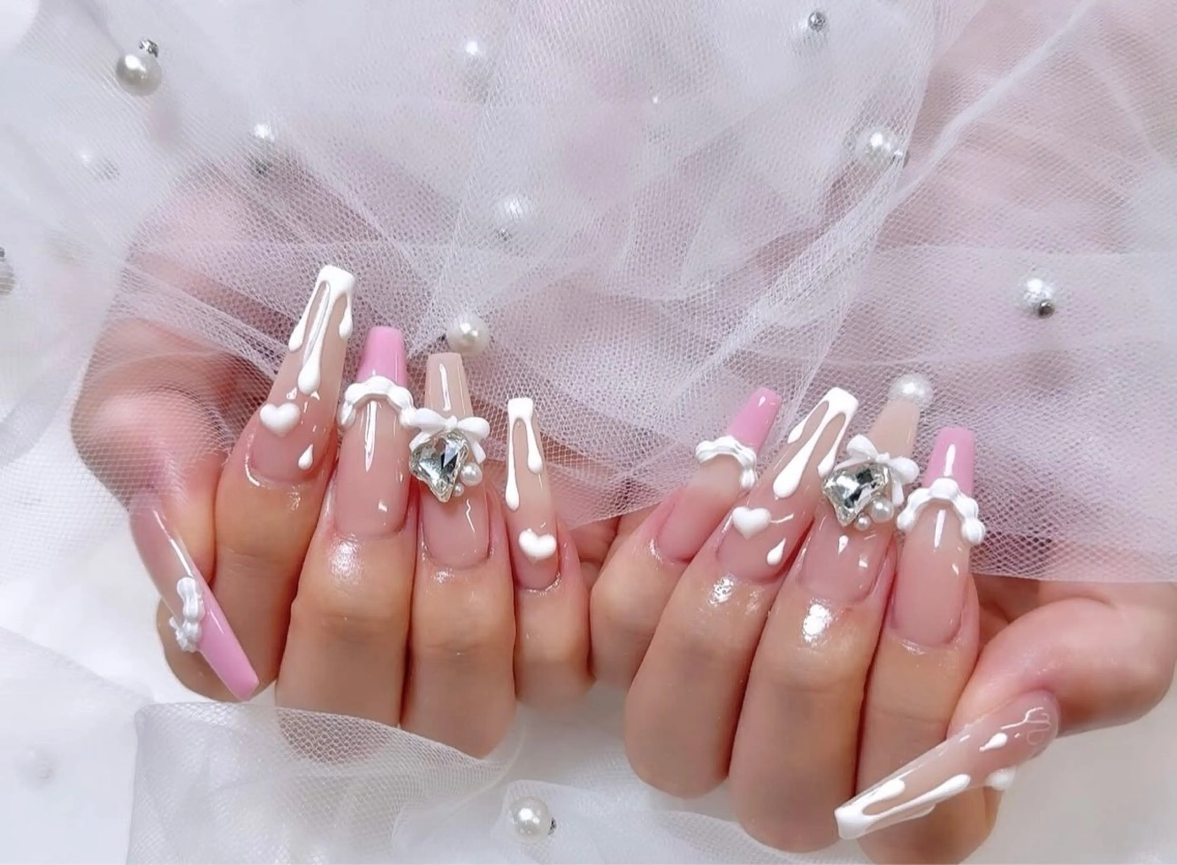 ネイル アートネイル フレンチネイル ジェルネイル ニュアンスネイル オフィスネイル ハンドネイル Jenn Nail Shinokuboのネイルデザイン