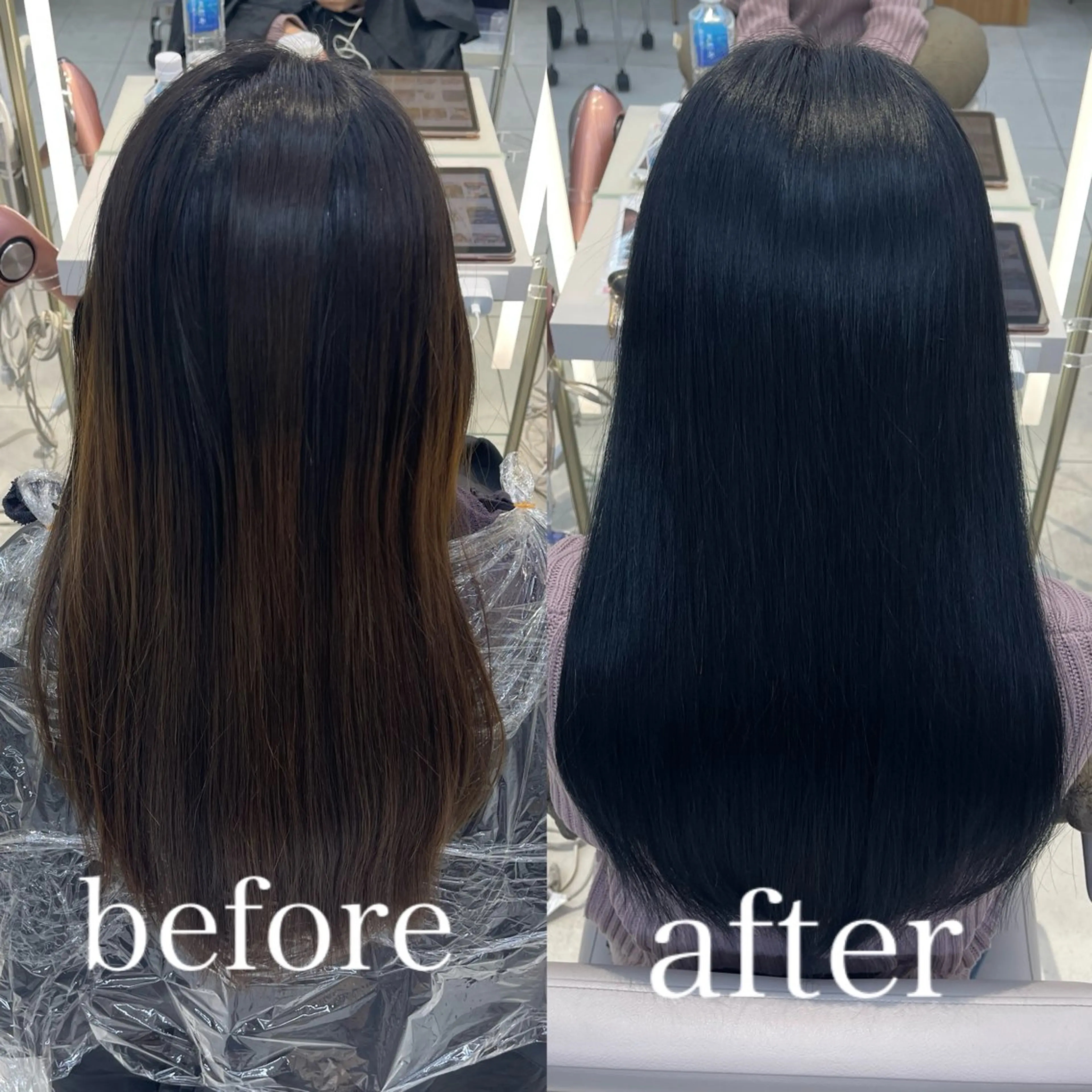 ロング カラー Hina🩵ツヤ髪 透明感カラー🩵のヘアスタイル