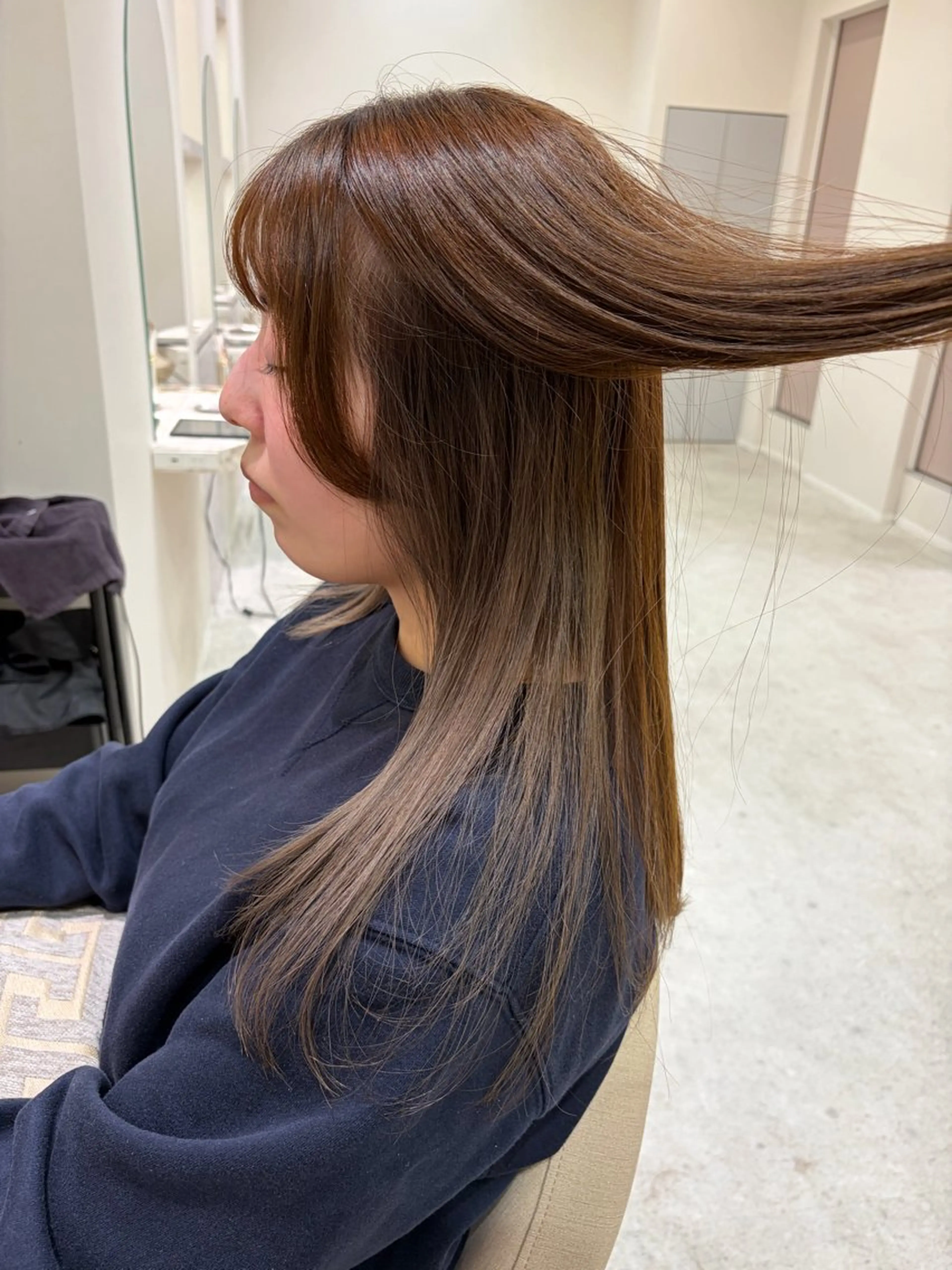 ロング カラー ベージュカラー インナーカラー 銀座/個室sh台 クラチ🌿のヘアスタイル
