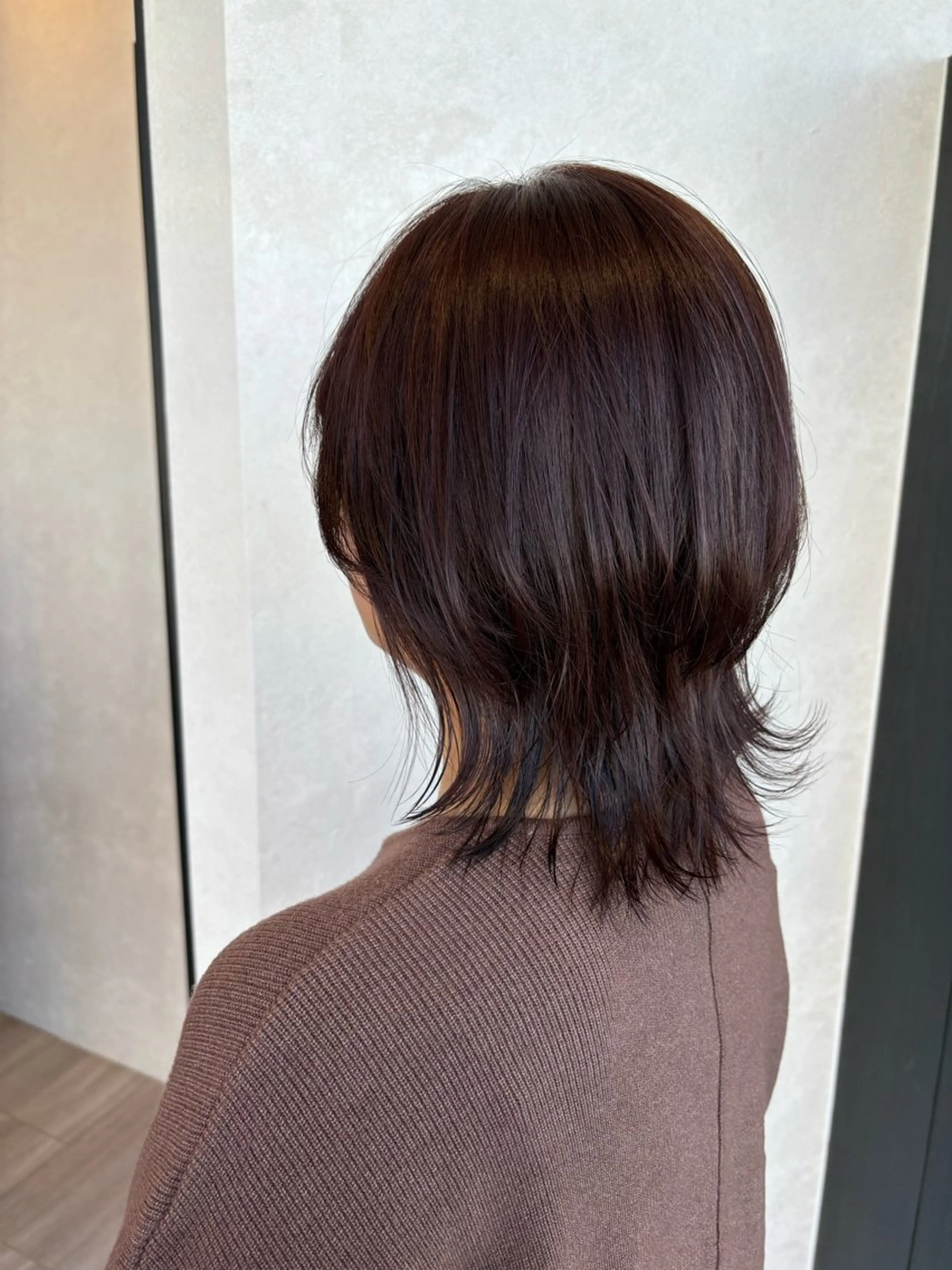 セミロング カラー ヘアカラー トリートメント 石坂 瀬音のヘアスタイル