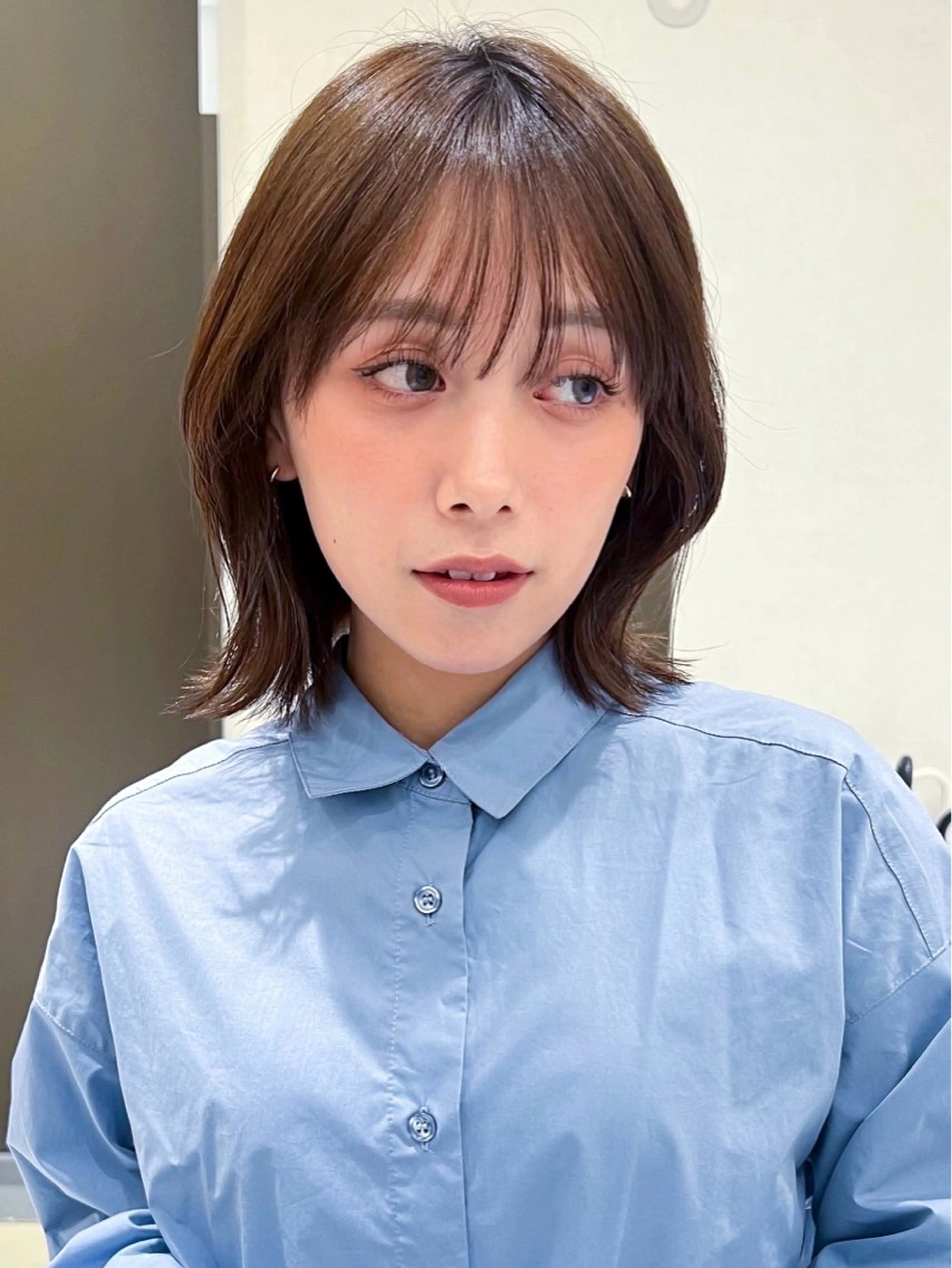 ミディアム 縮毛矯正 トリートメント 縮毛矯正/髪質改善 カット/横山陸人のヘアスタイル